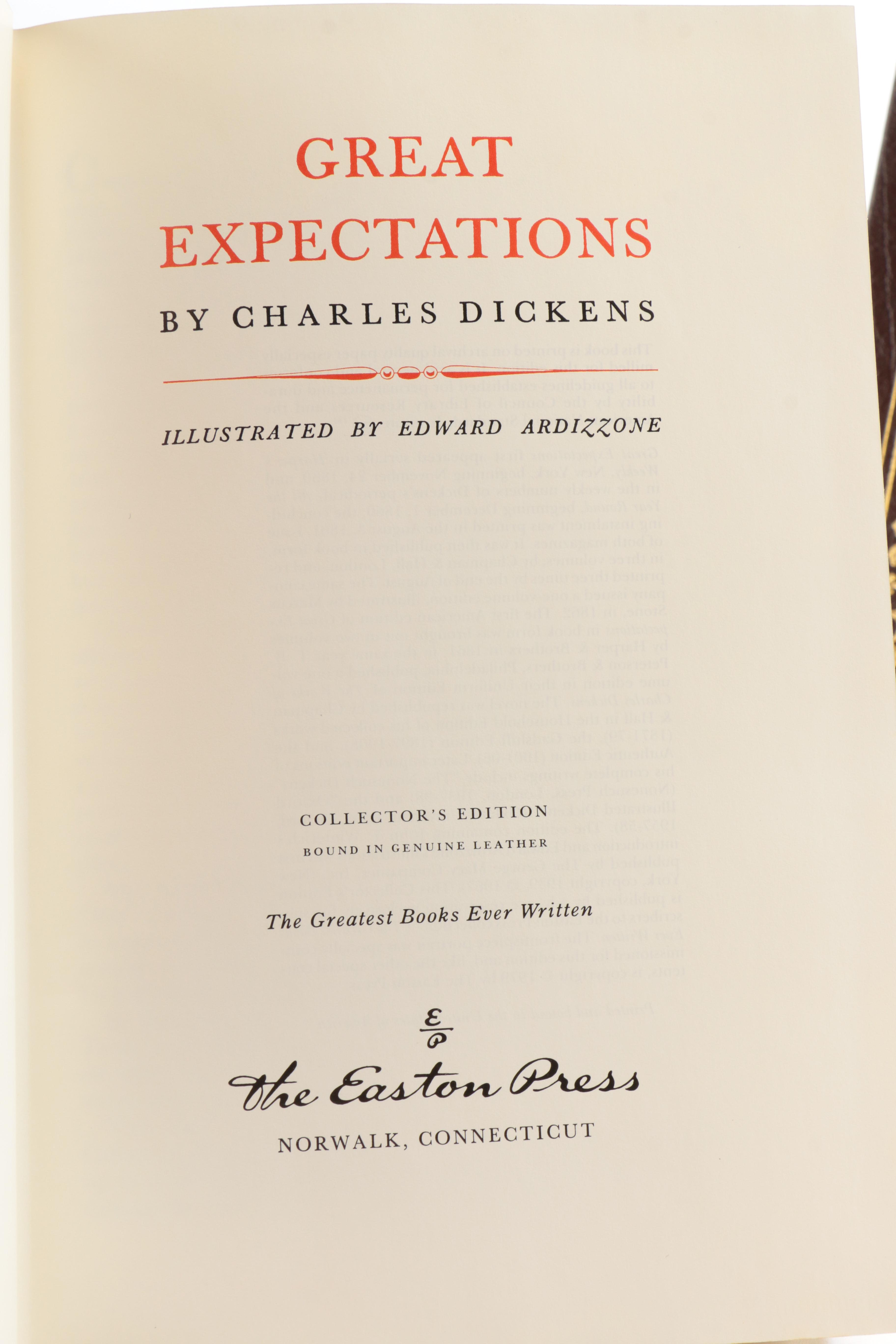 Easton Press "The 100 Greatest Books Ever Written" Collector's Edition Books Including Dickens and Darwin