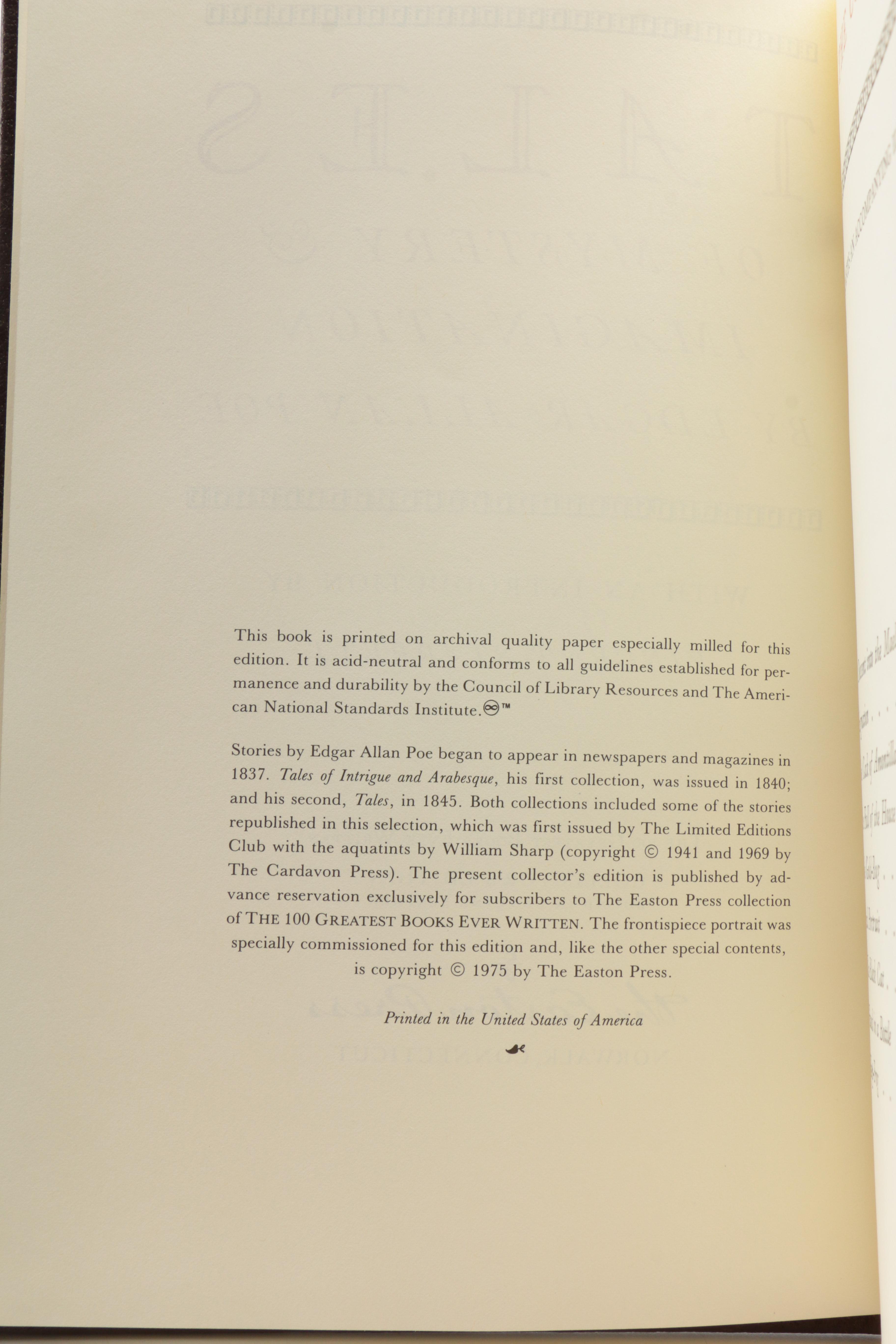 Easton Press "The 100 Greatest Books Ever Written" Collector's Edition Books Including Dickens and Darwin