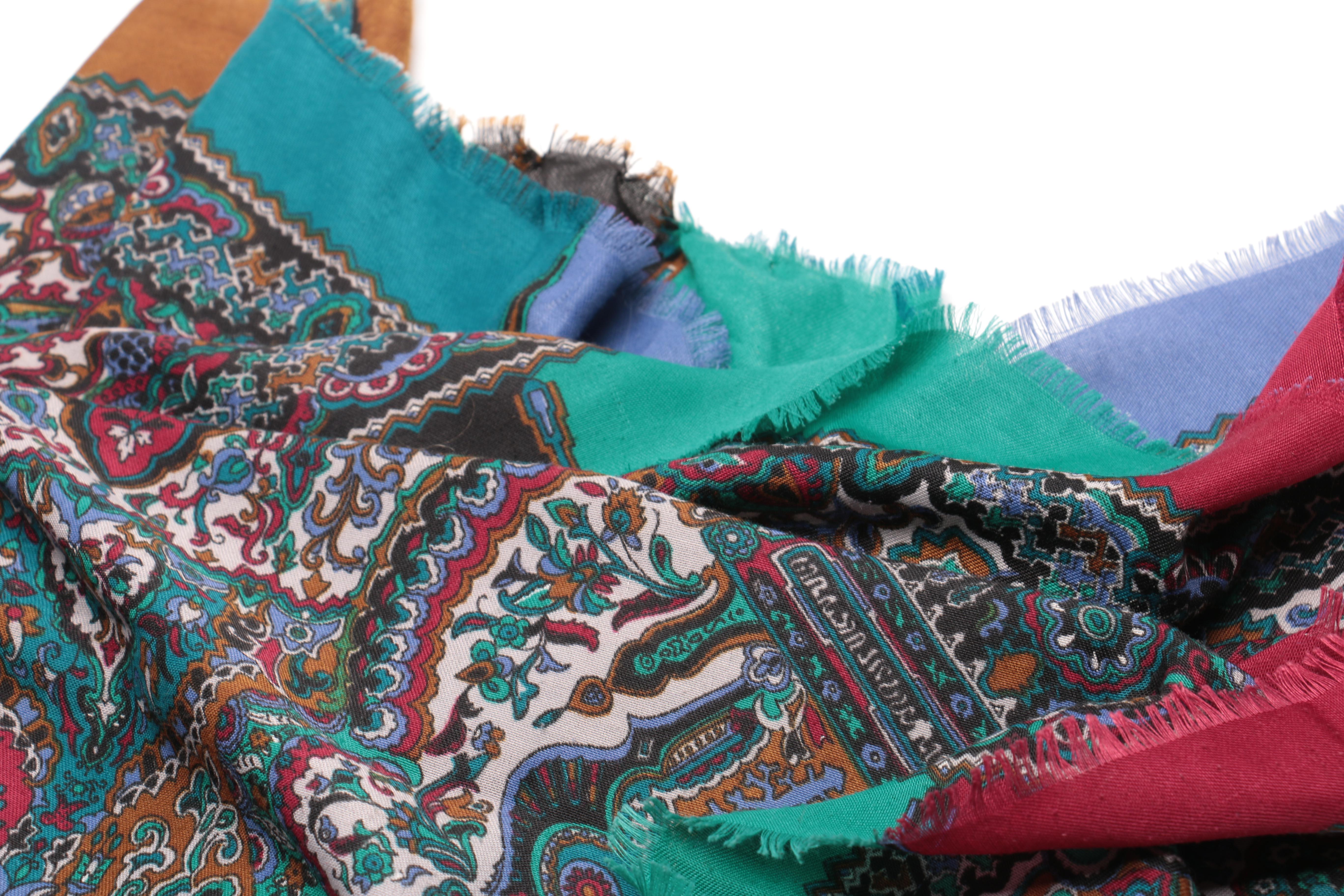 Ornately Patterned Scarves Including The Washington Opera