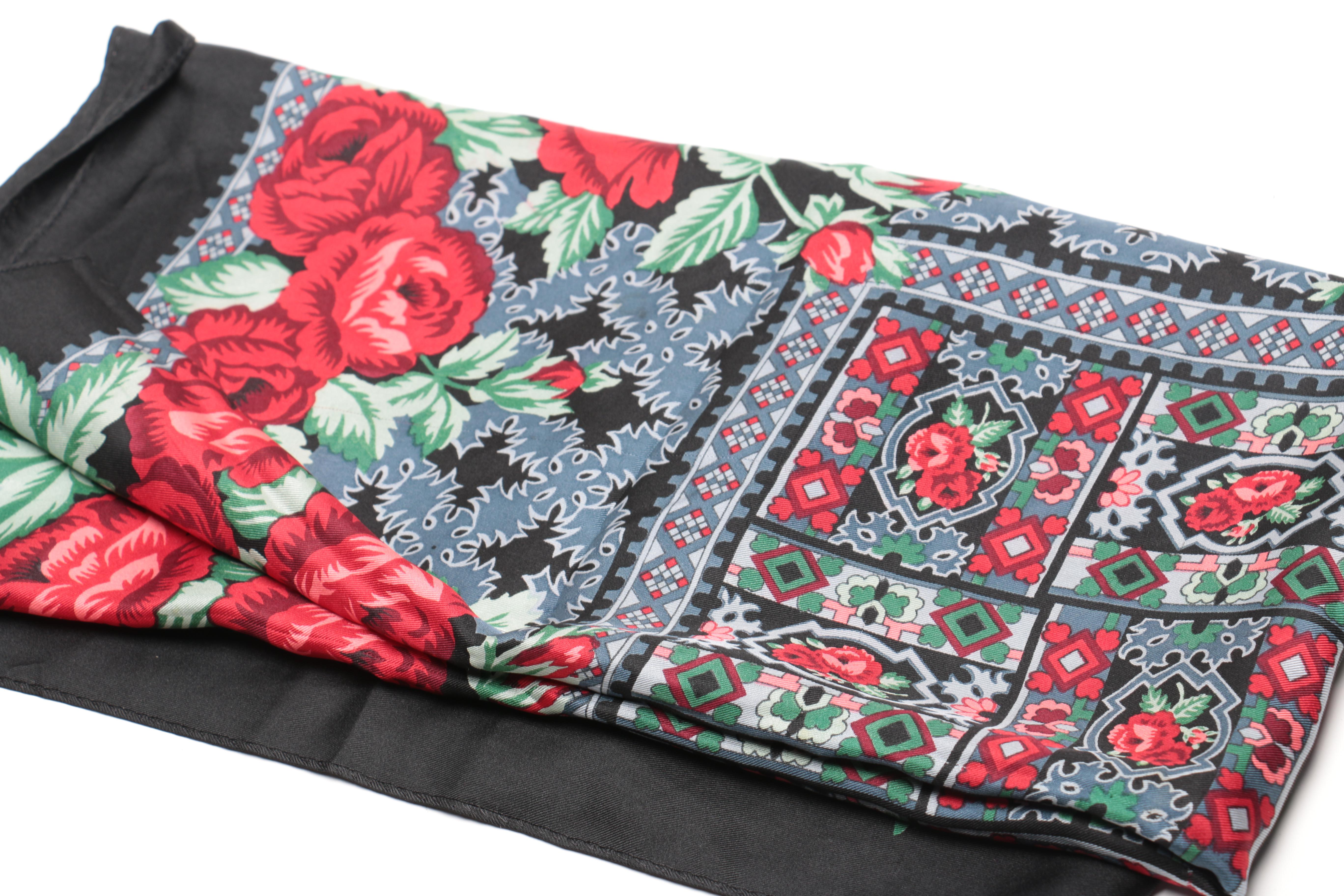 Ornately Patterned Scarves Including The Washington Opera