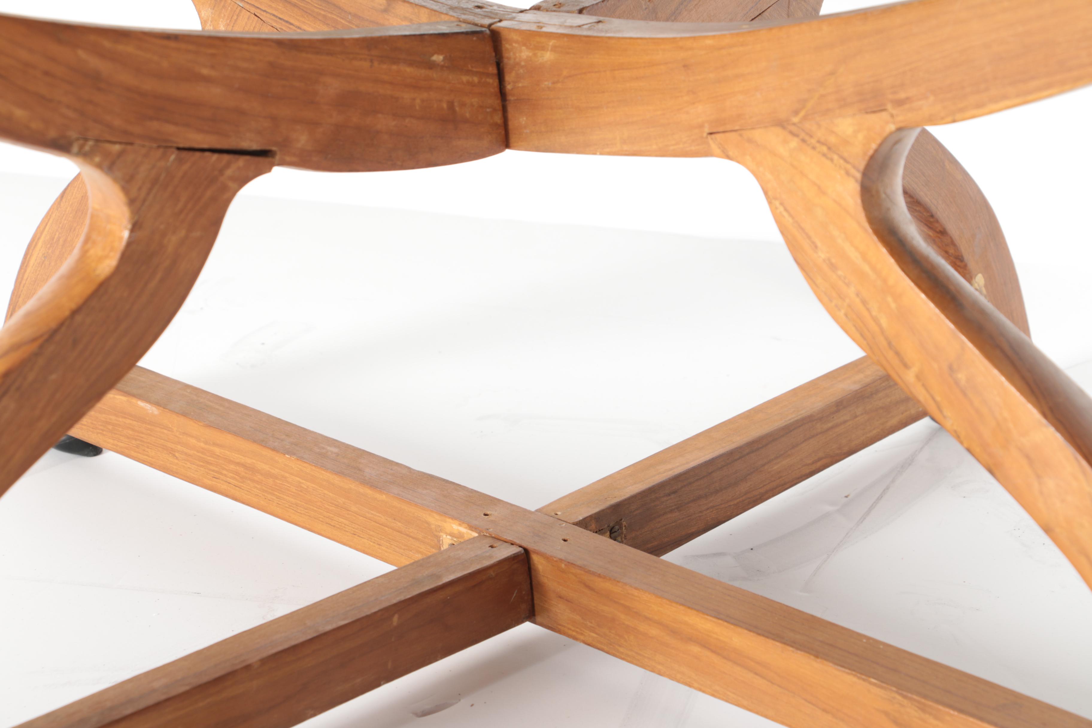 Bohemian Wood and Metal Coffee Table