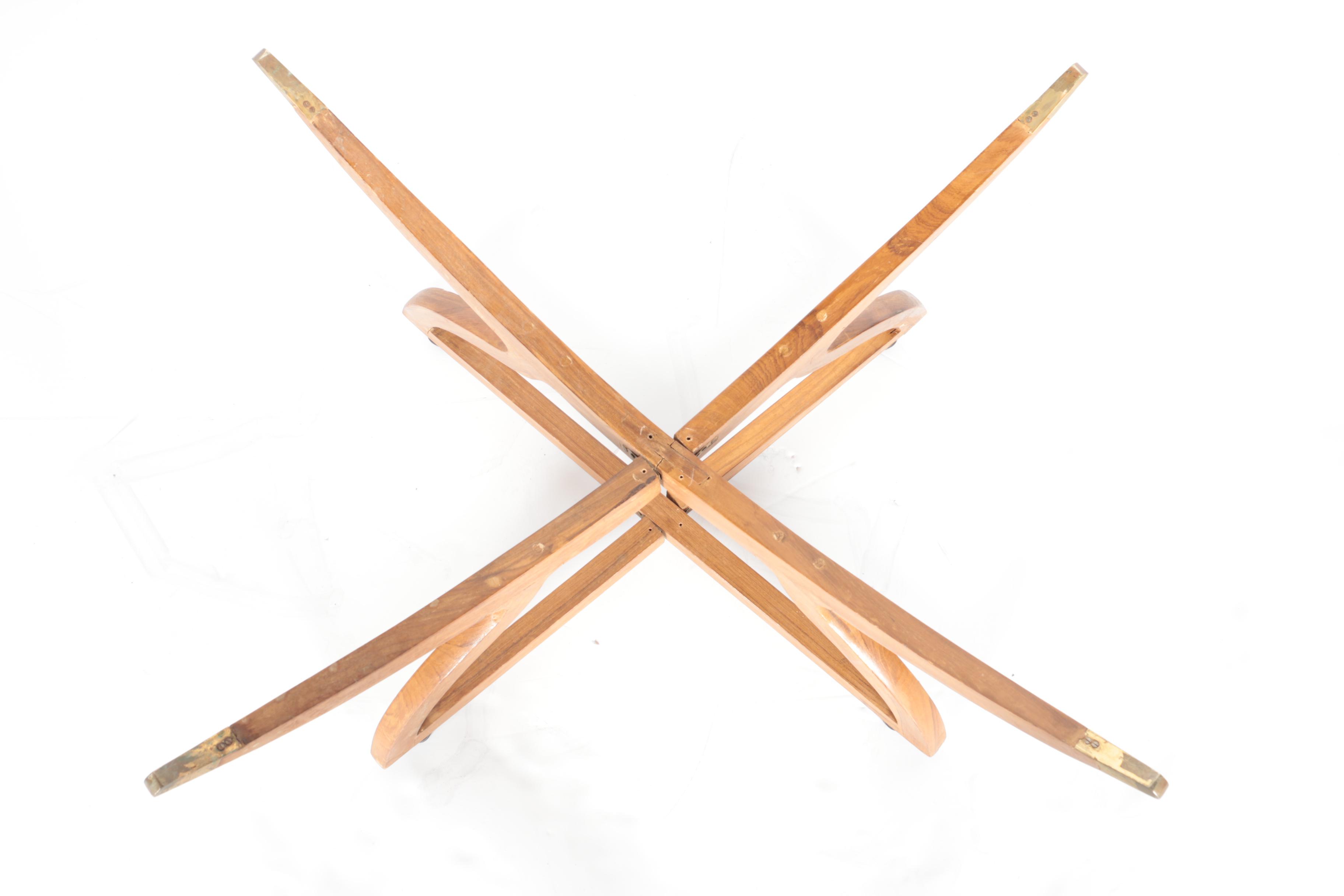 Bohemian Wood and Metal Coffee Table