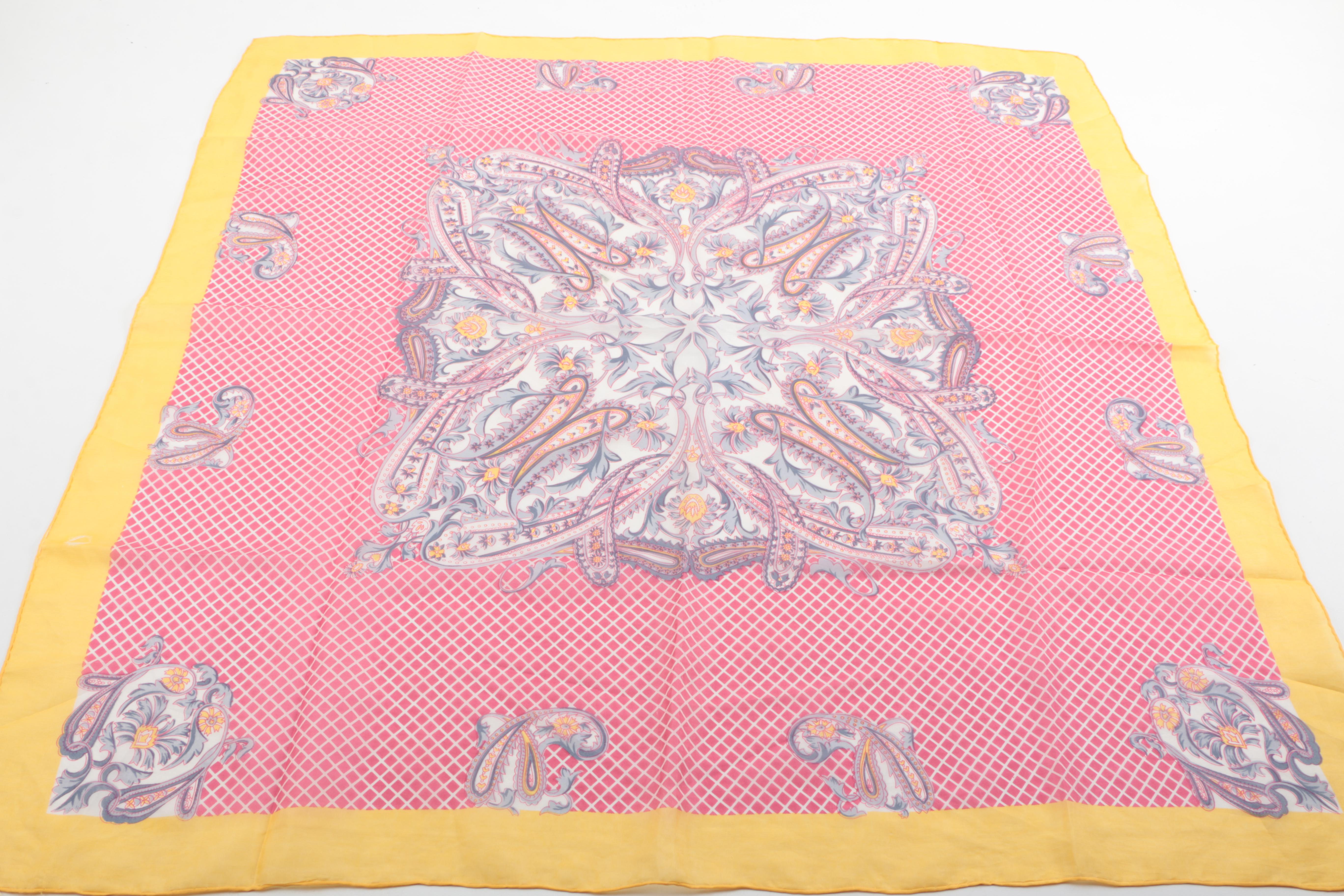 Fashion Scarves Including Oscar de La Renta