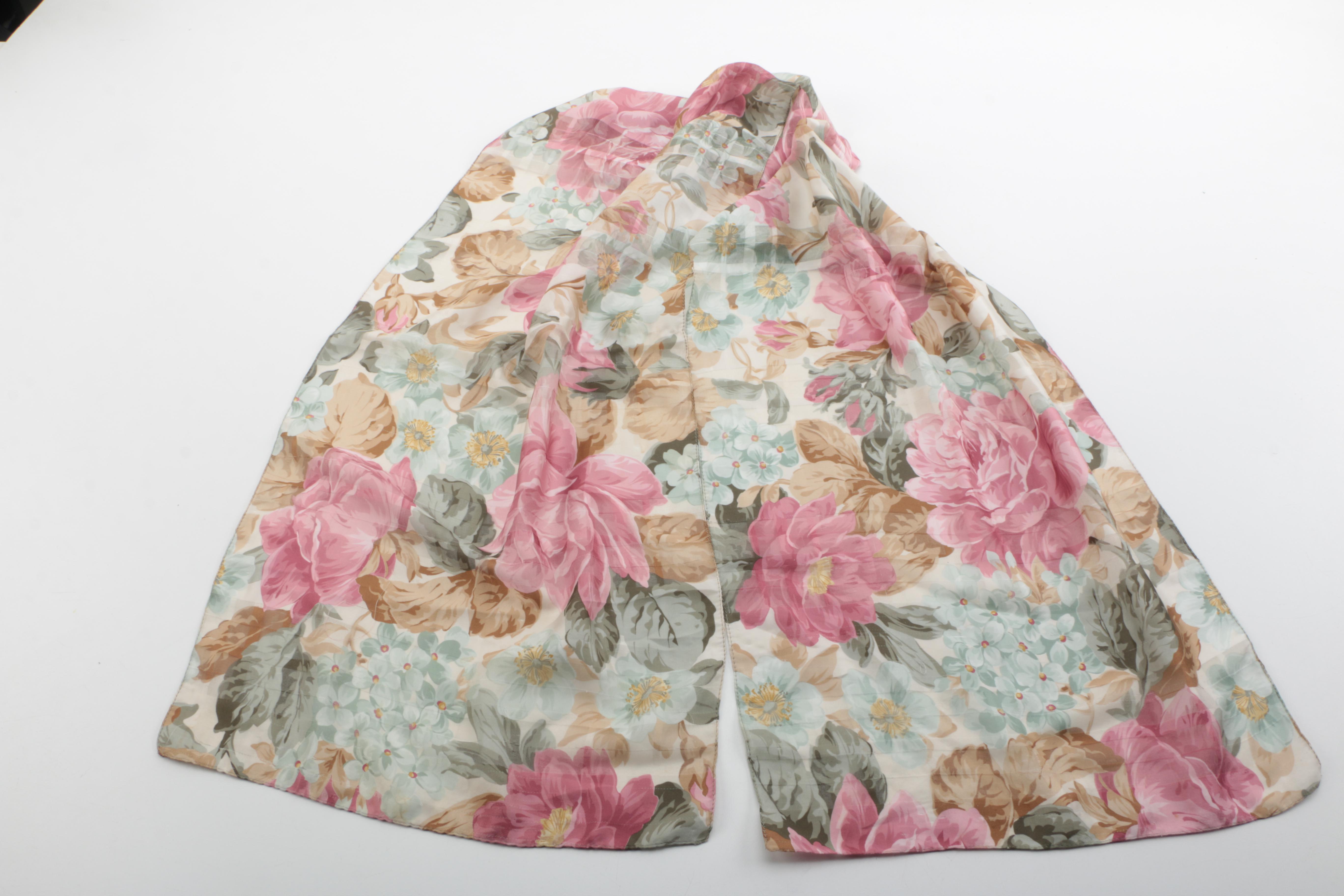 Fashion Scarves Including Oscar de La Renta