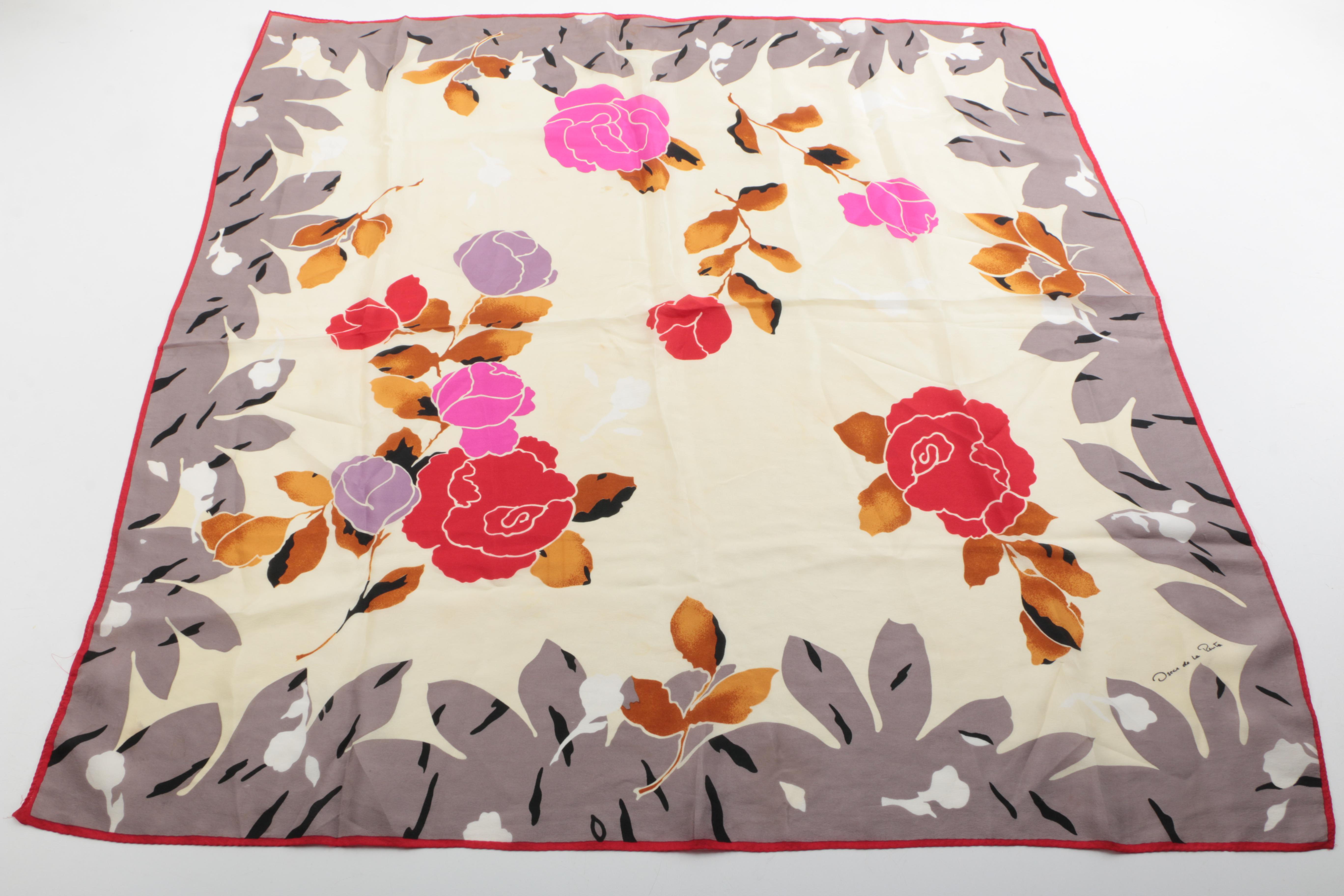 Fashion Scarves Including Oscar de La Renta