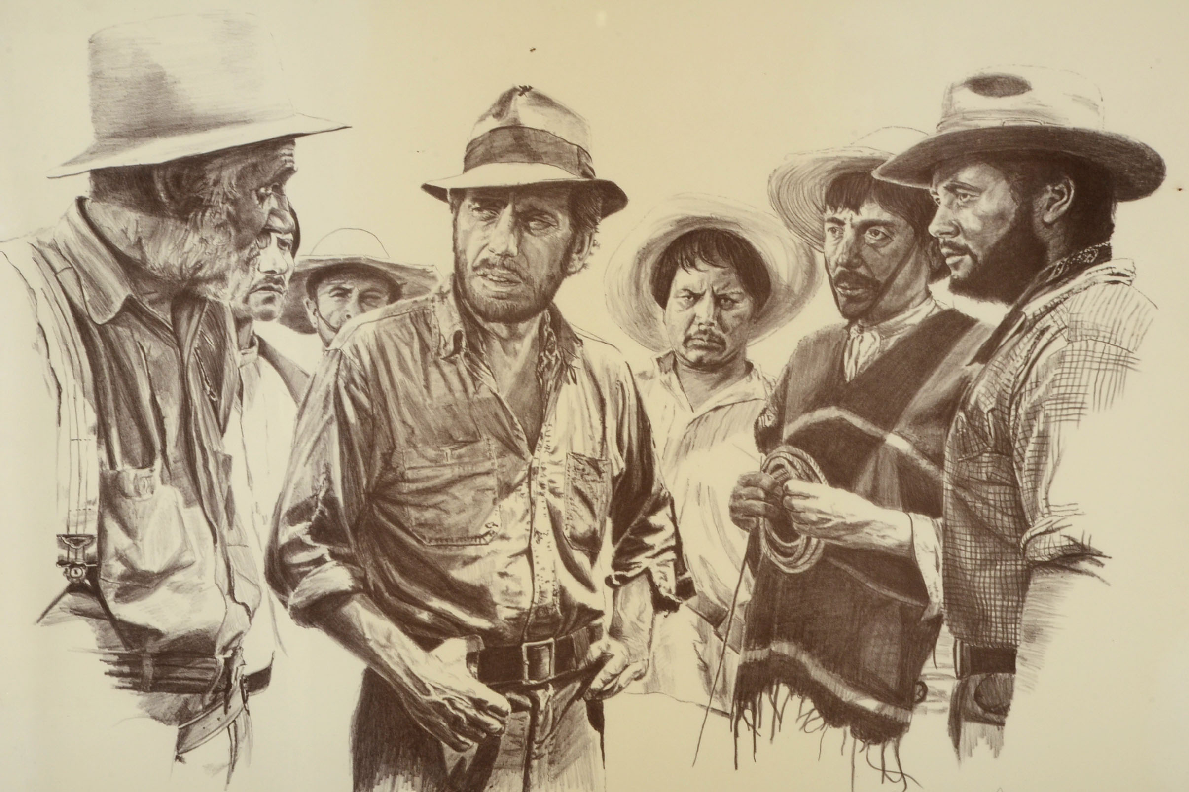 Lanse Signed Artist's Proof Lithograph of a Scene from "The Legend of the Sierra Madre"