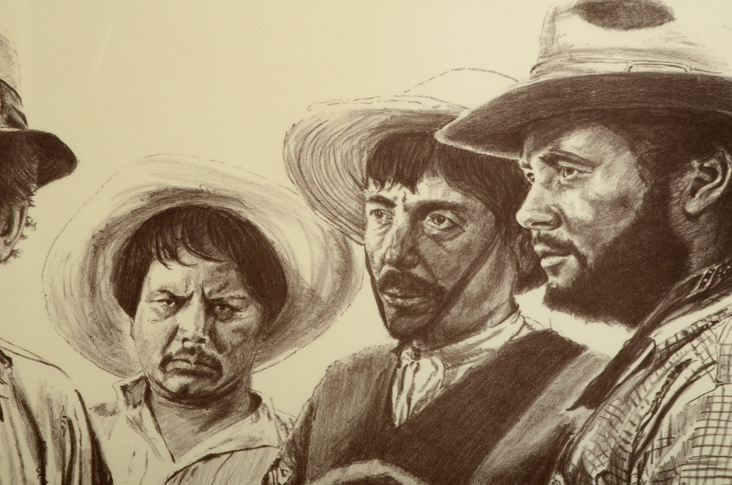 Lanse Signed Artist's Proof Lithograph of a Scene from "The Legend of the Sierra Madre"