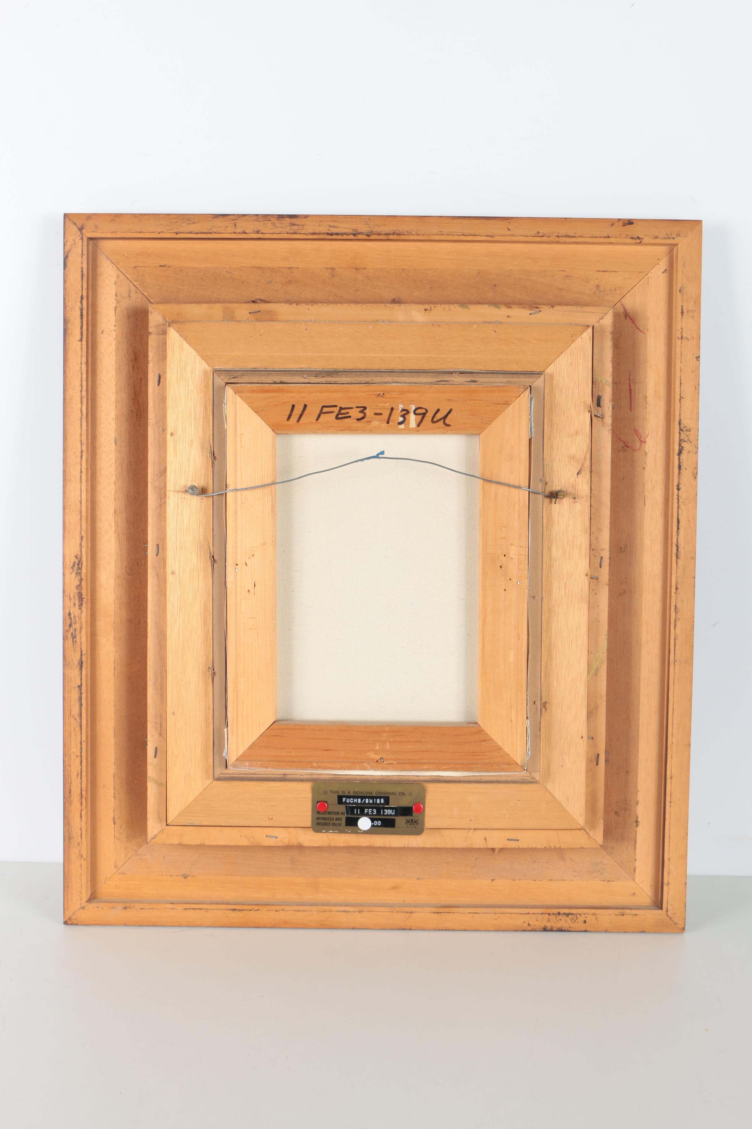 Fuchs Oil Painting of Floral Arrangement