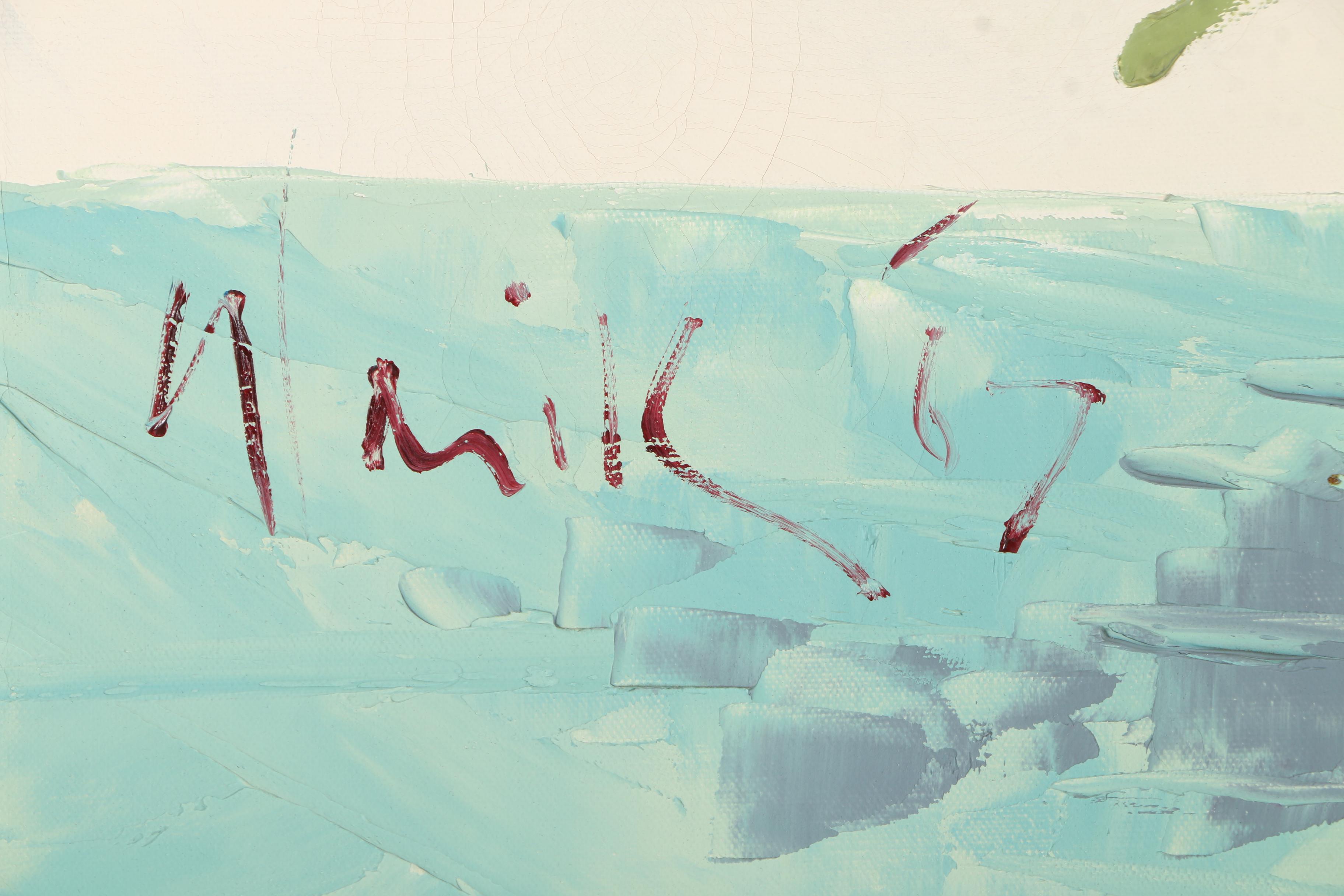 Warik Wheatley Oil Painting of Irises