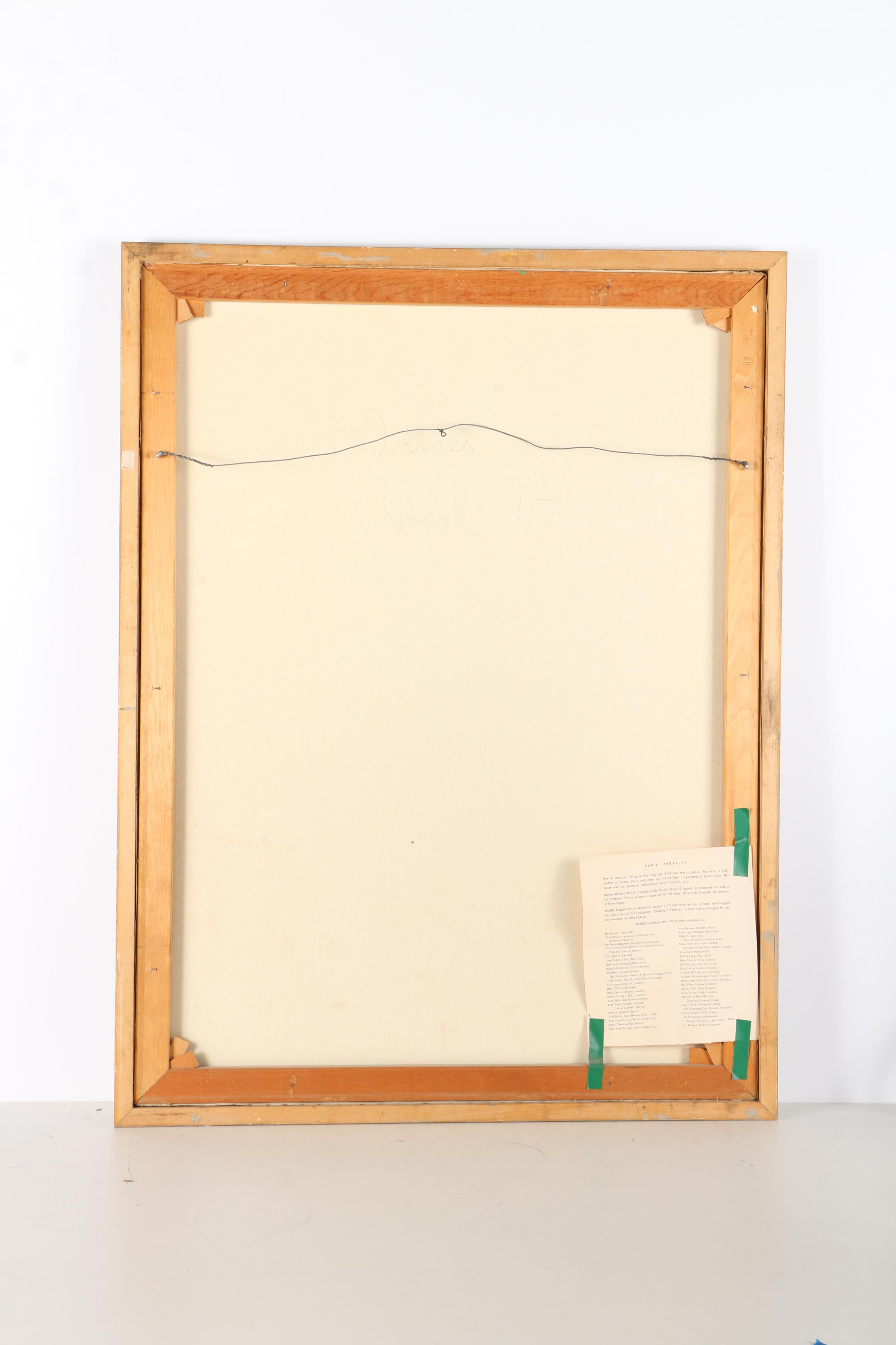 Warik Wheatley Oil Painting of Irises