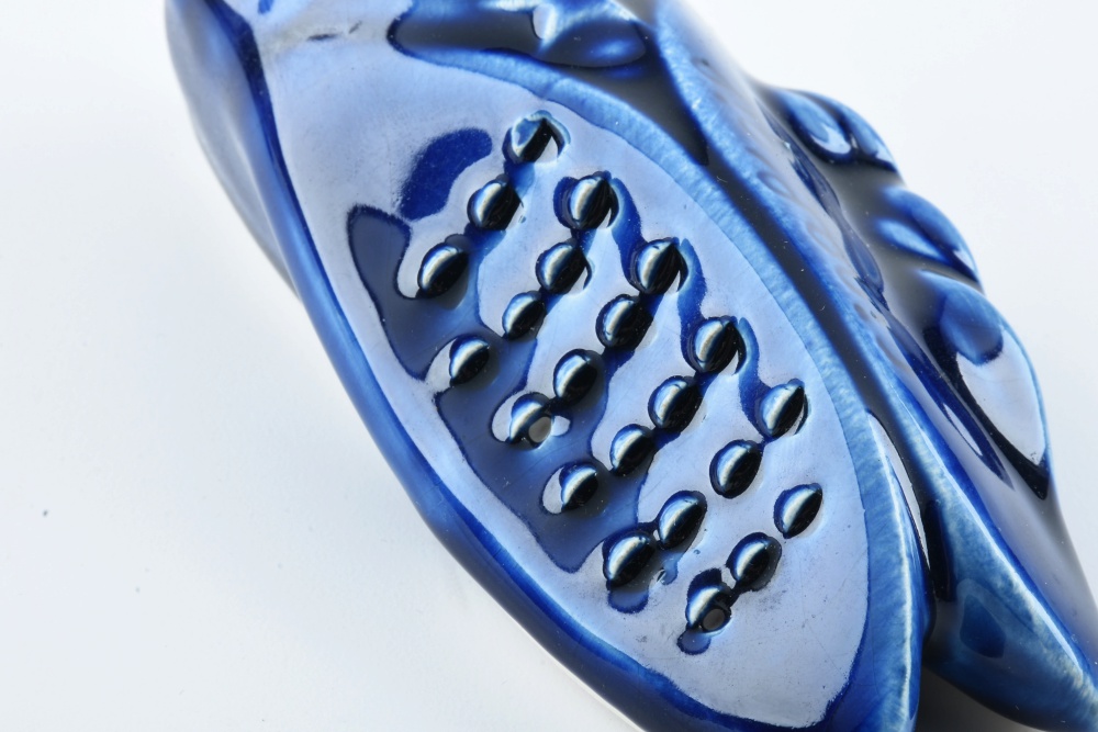 Blue Ceramic Cicada Garlic Mincer