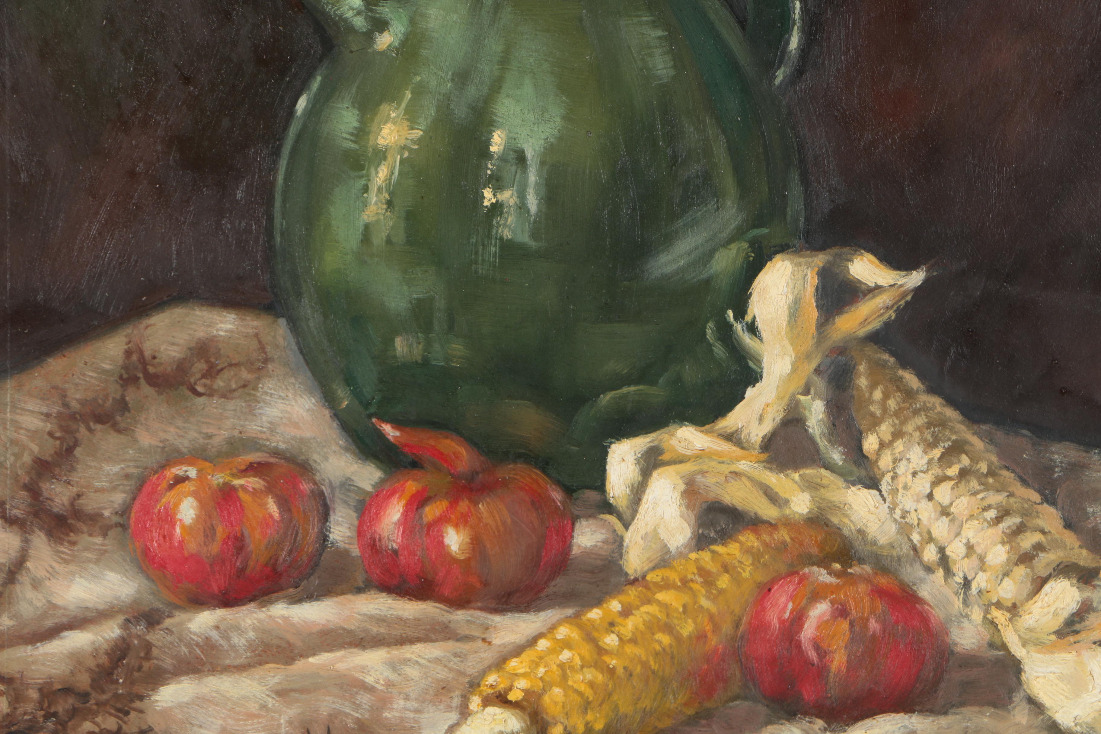 Oil Painting on Board of a Still Life