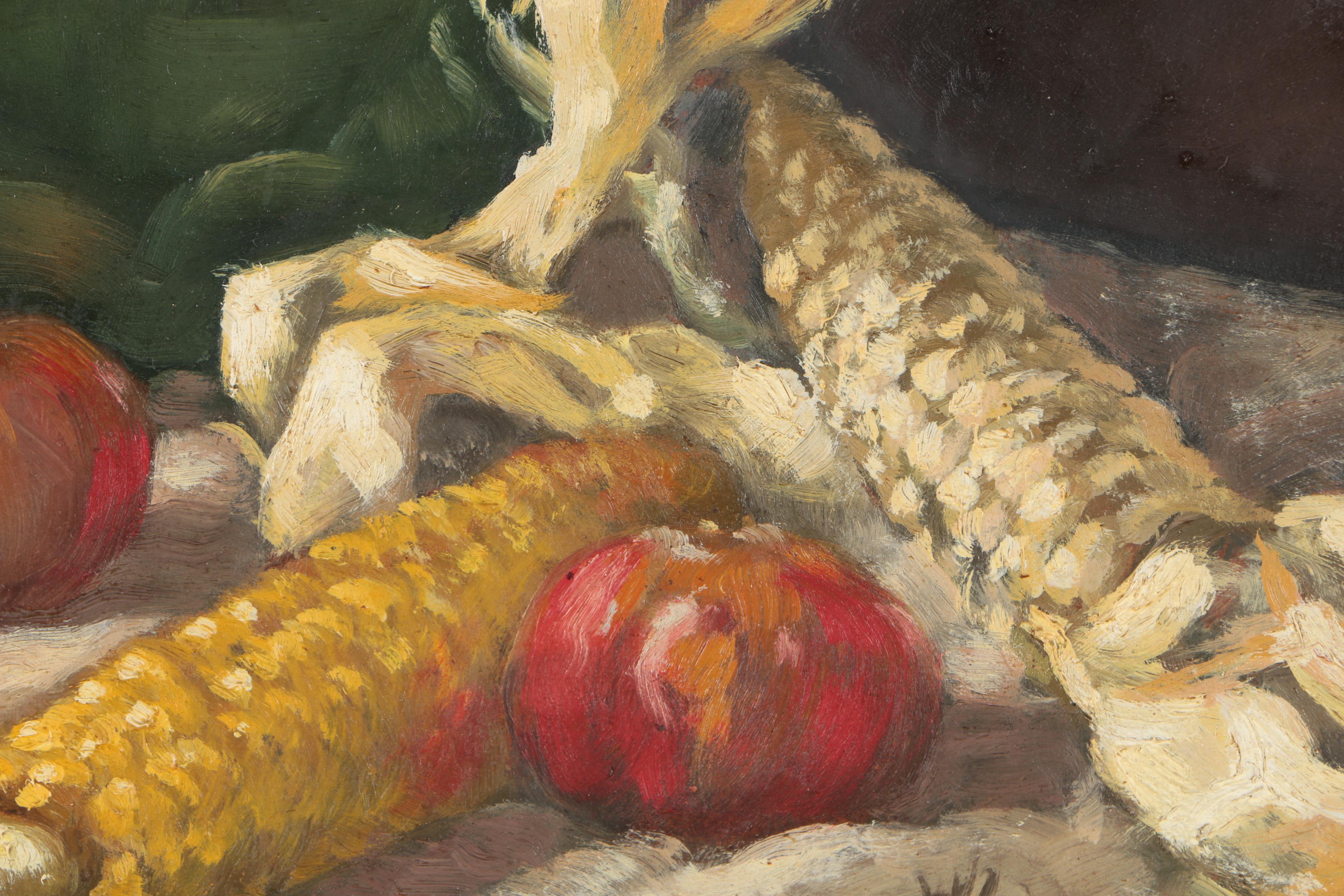 Oil Painting on Board of a Still Life