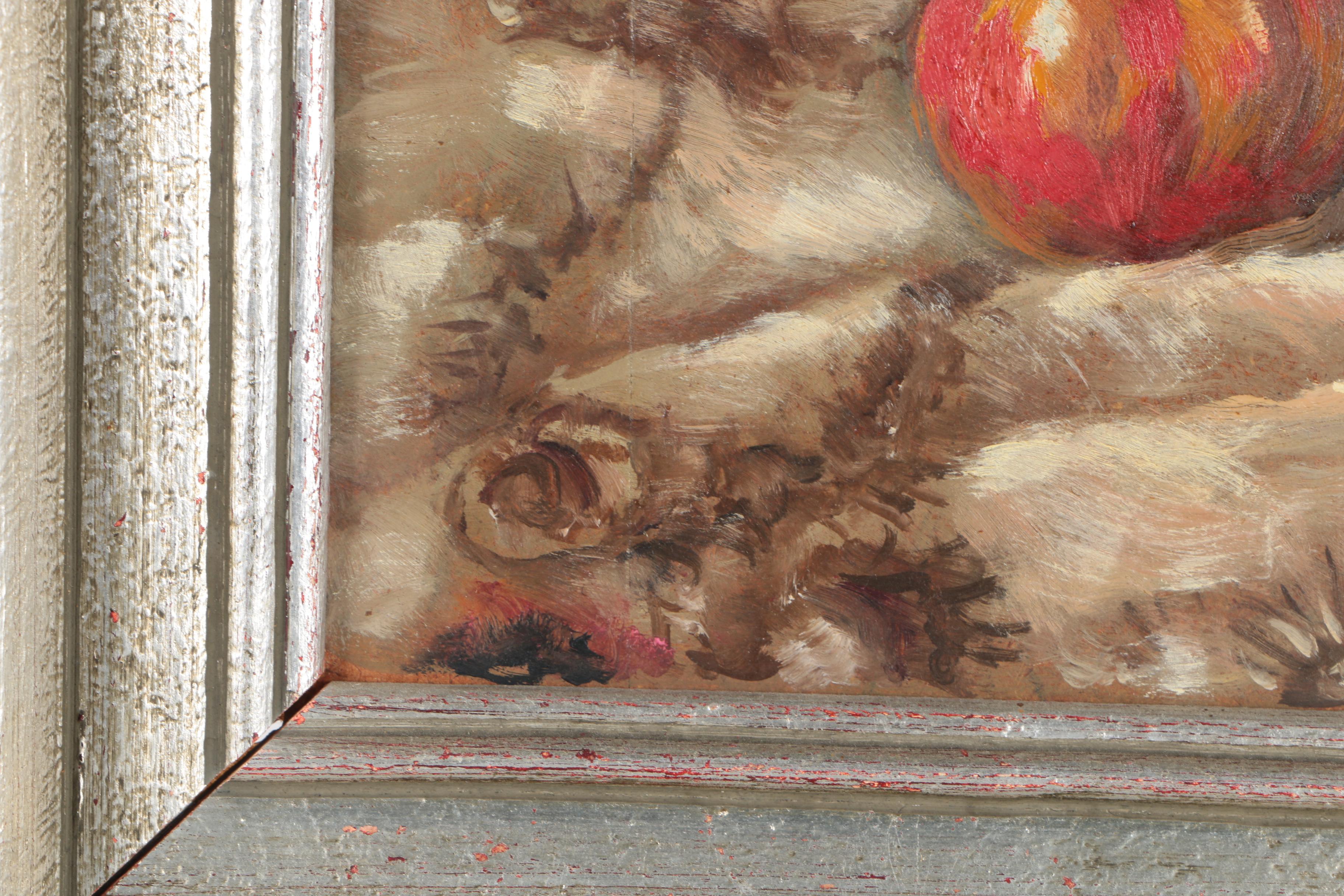 Oil Painting on Board of a Still Life