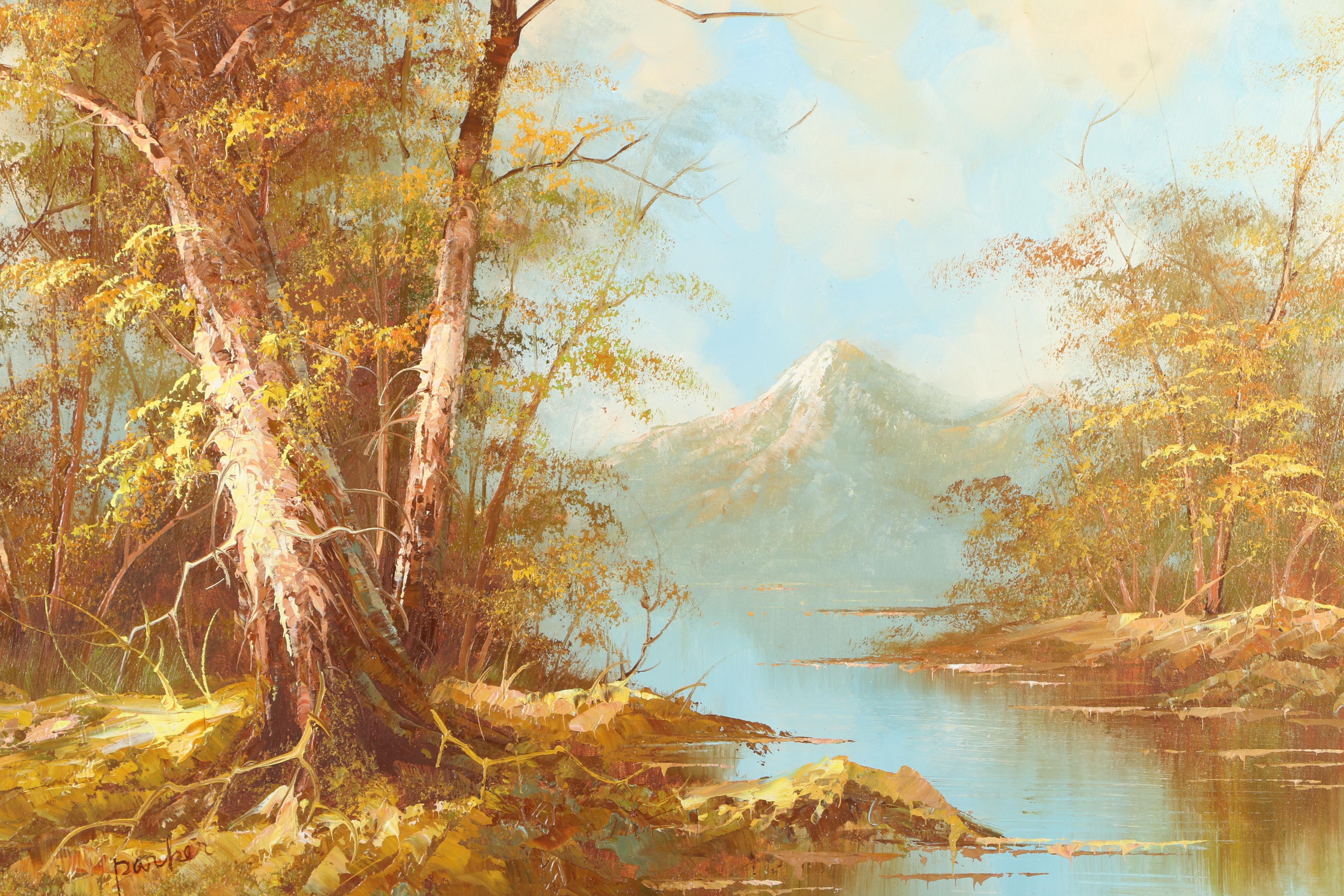 Parker Oil Painting on Canvas of a Wooded Landscape