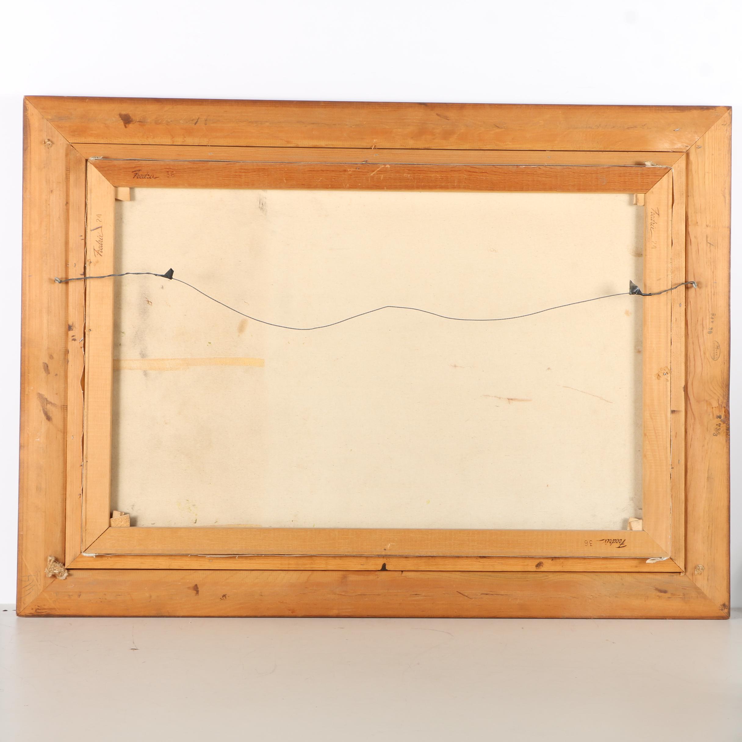 Parker Oil Painting on Canvas of a Wooded Landscape