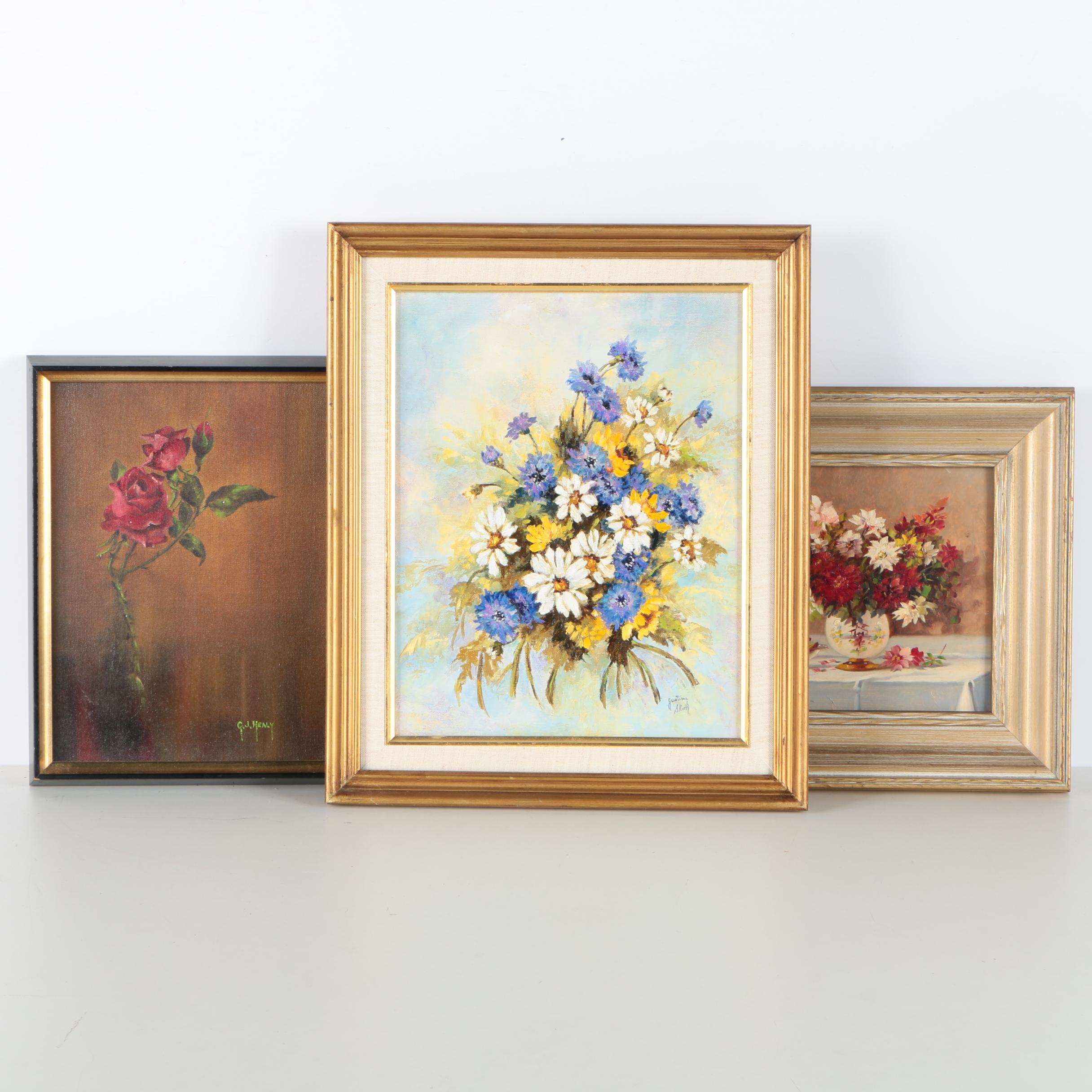 Oil Paintings of Floral Still Lifes