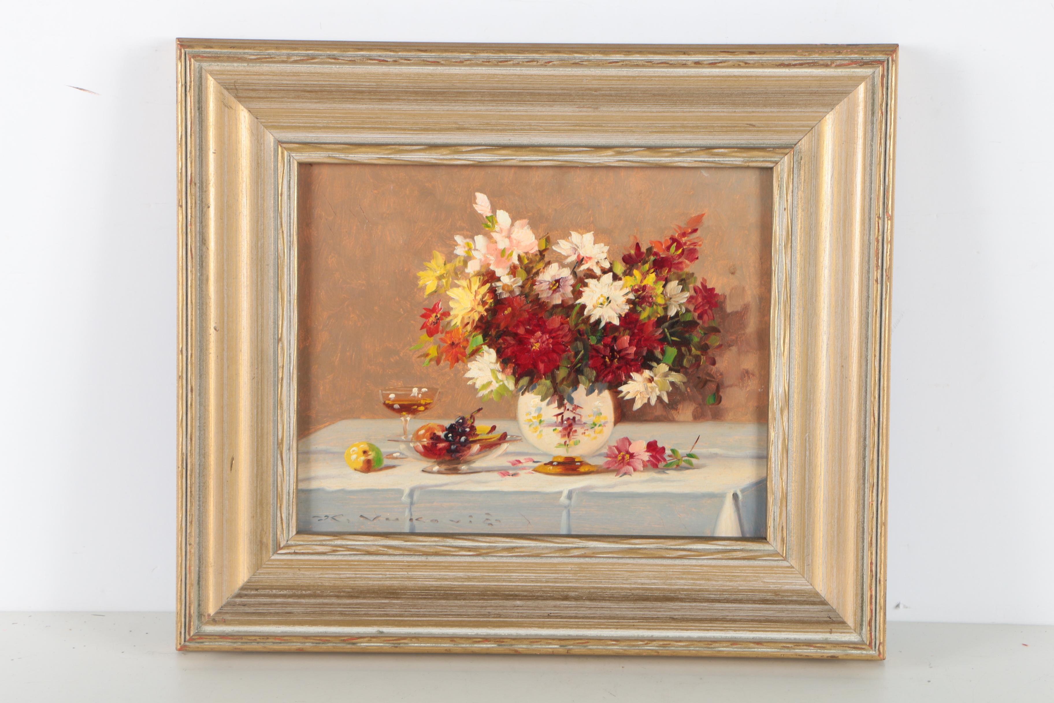 Oil Paintings of Floral Still Lifes
