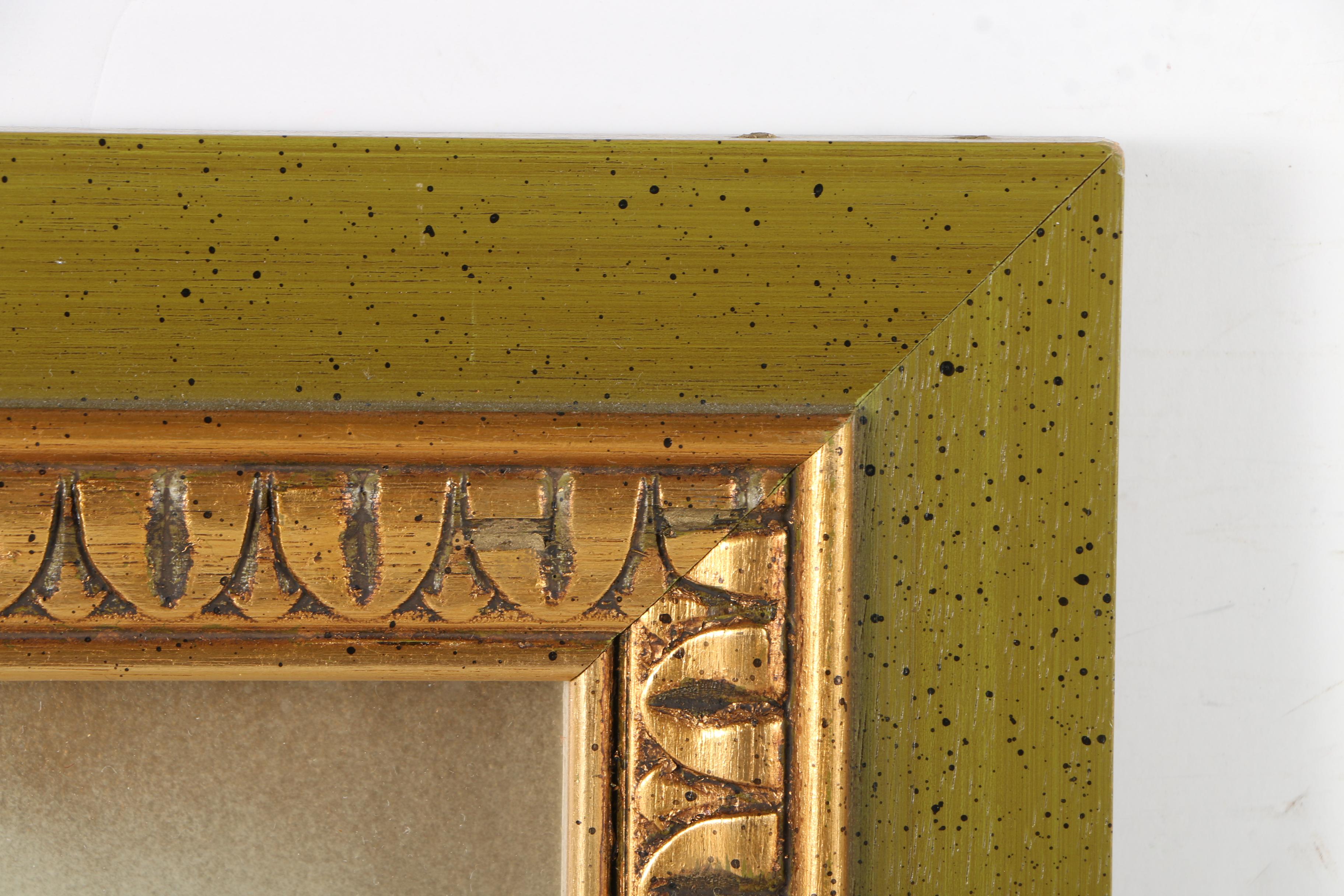 Edmond Nogar Floral Oil Paintings on Glass