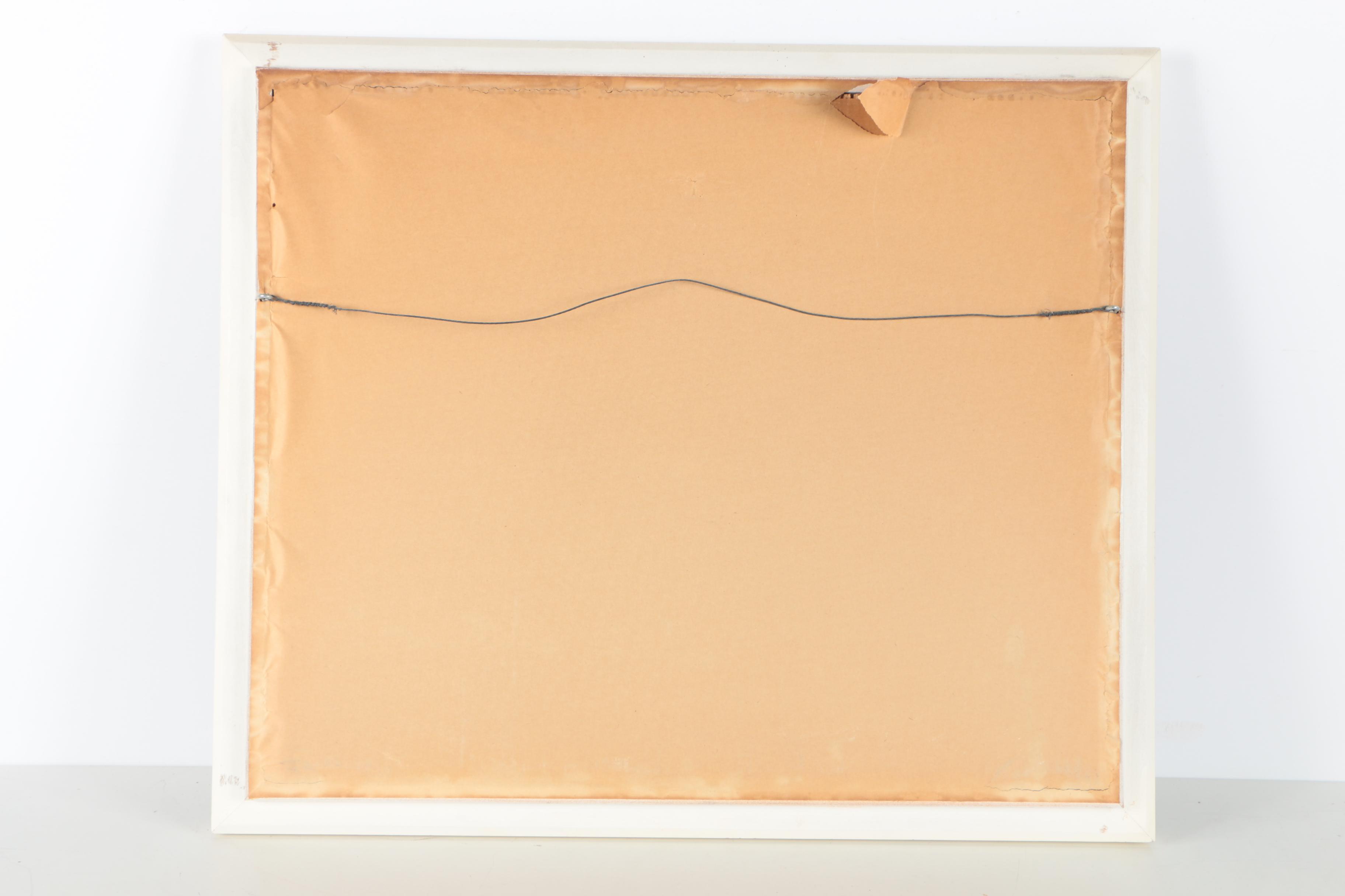 Paul H. Wolff Oil Painting on Wood Panel of a Landscape