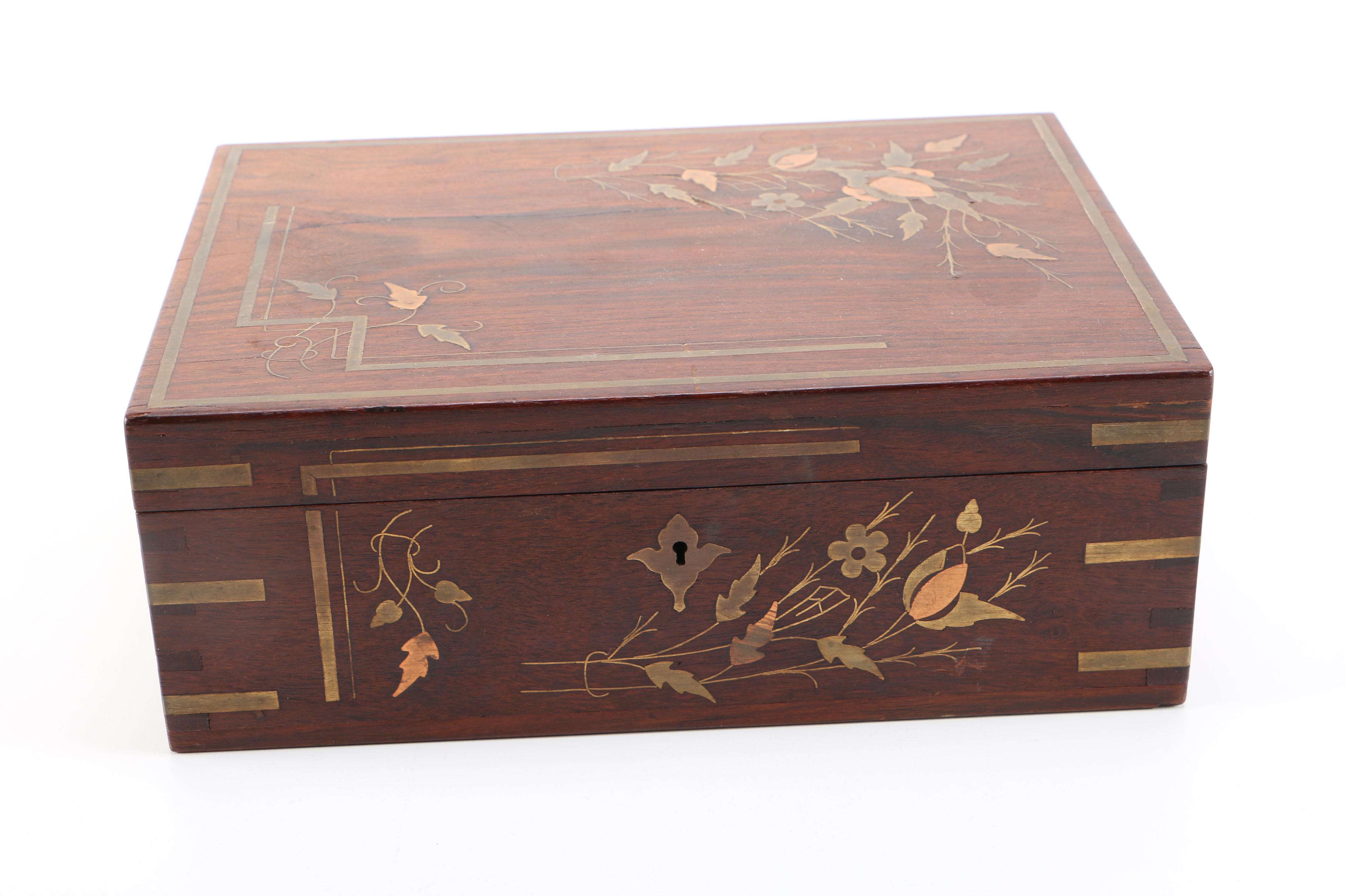 Wood Inlay Jewelry Box