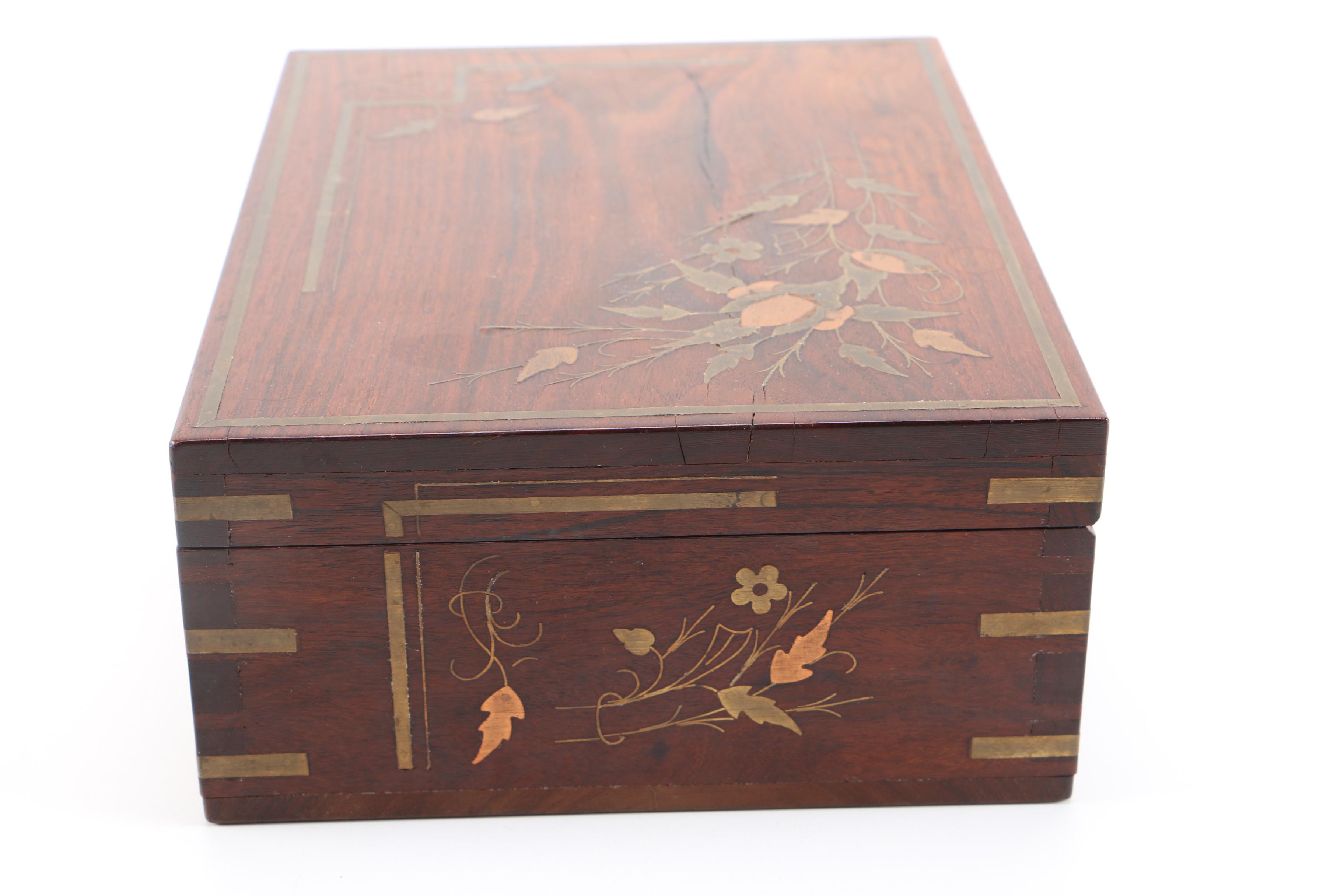 Wood Inlay Jewelry Box