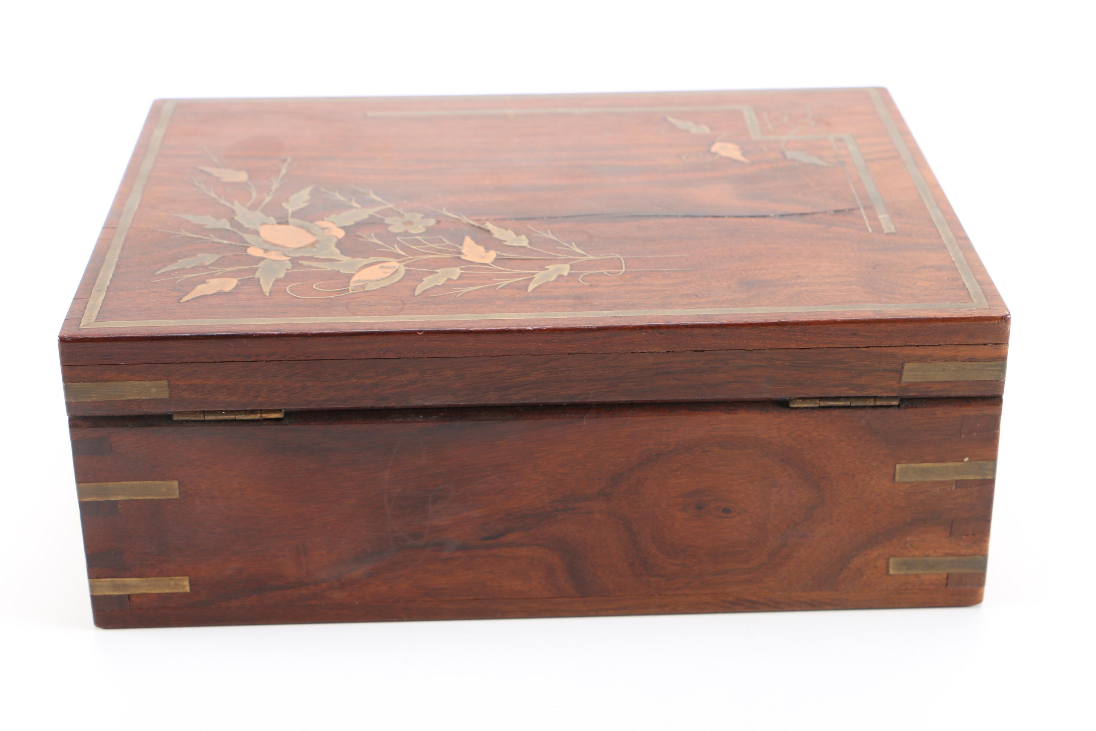 Wood Inlay Jewelry Box