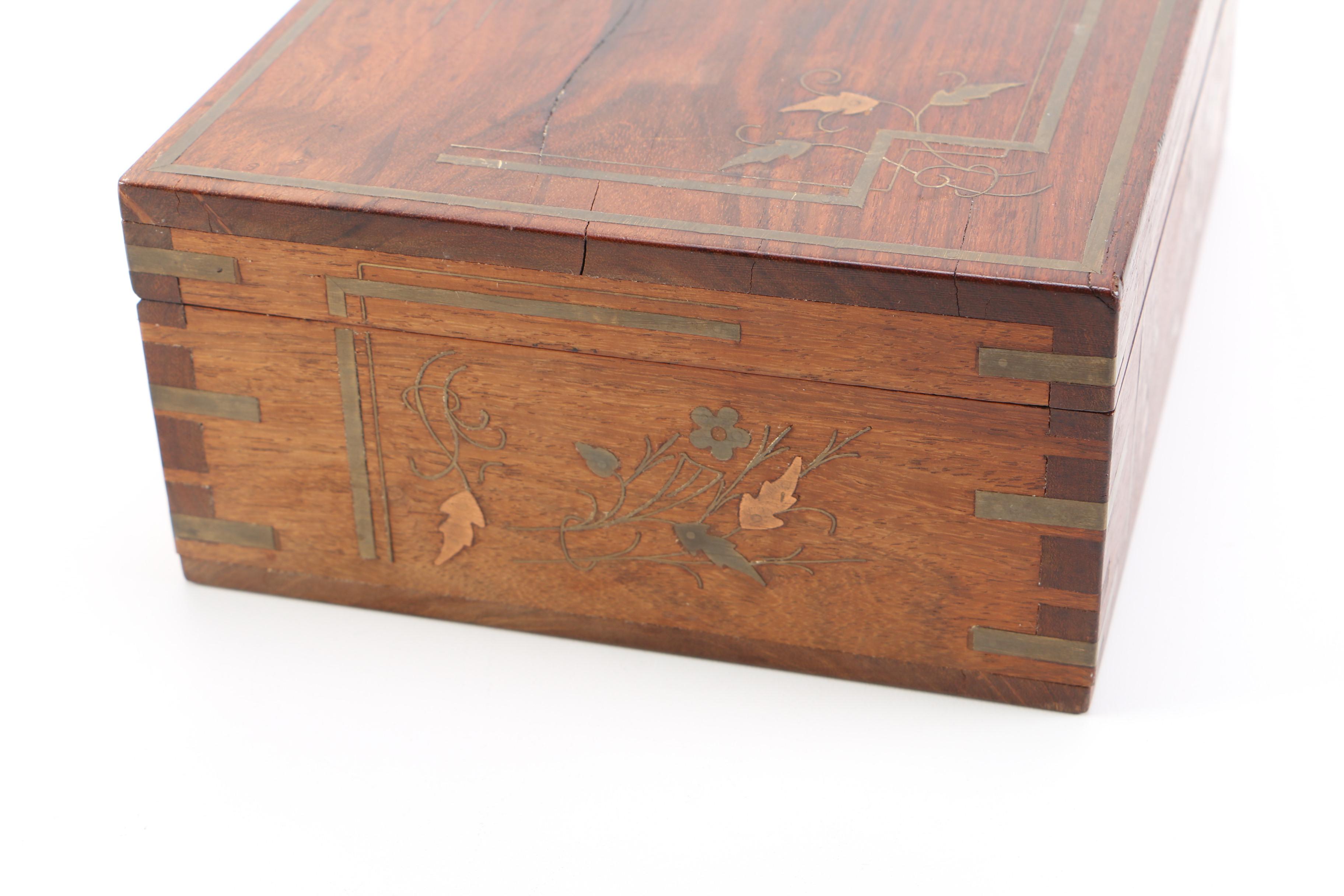 Wood Inlay Jewelry Box