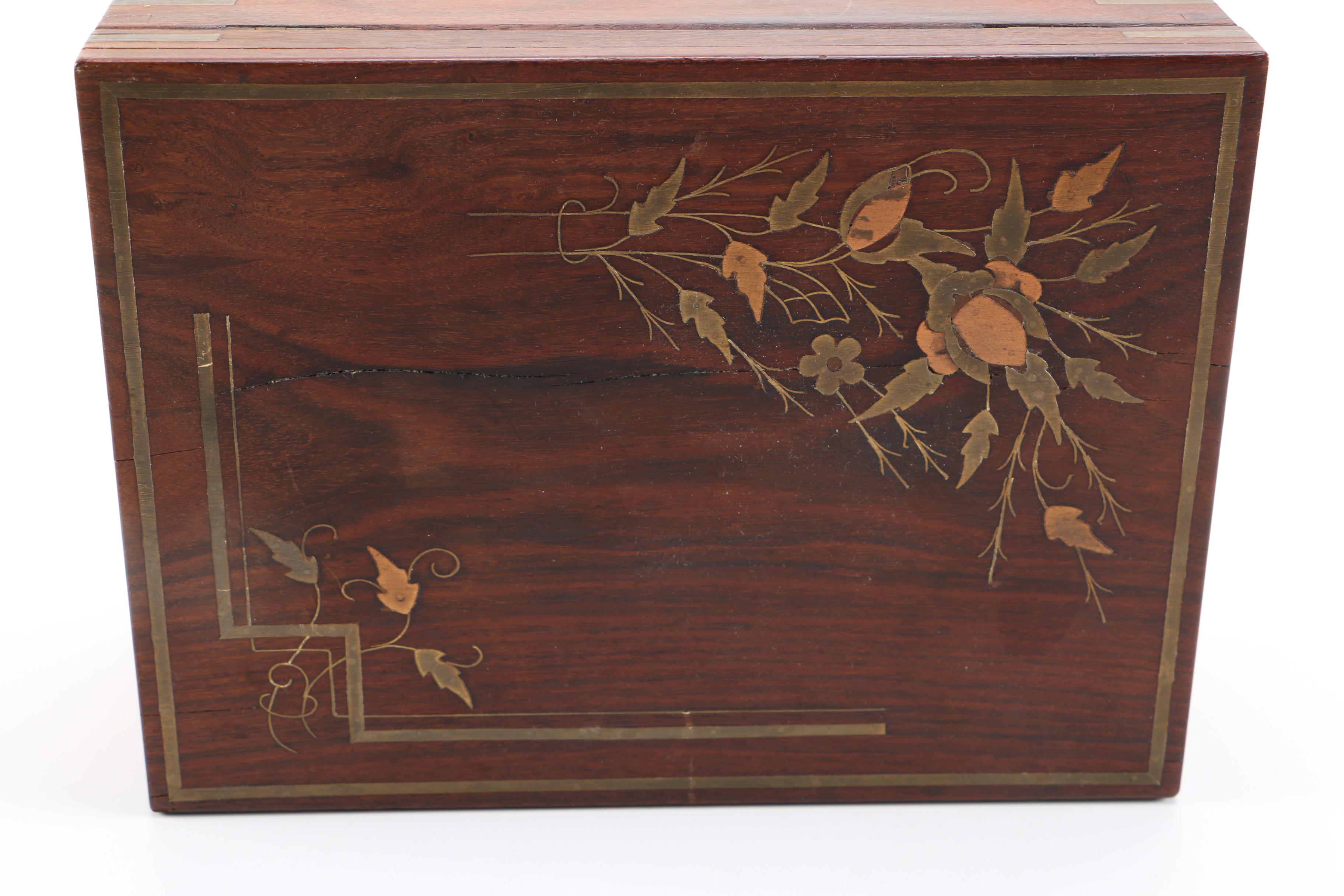 Wood Inlay Jewelry Box