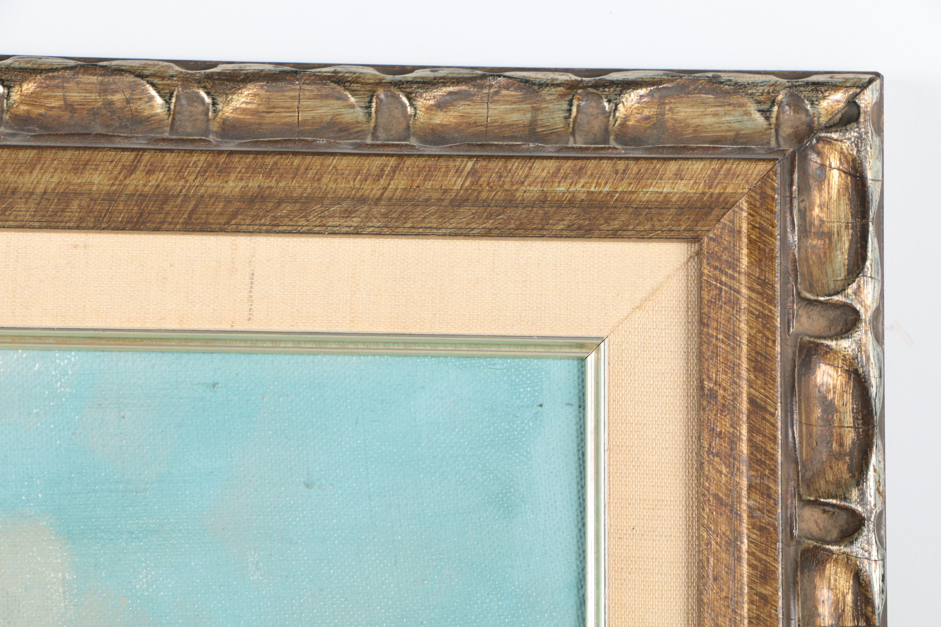 Viski J. Oil Painting of Corralling Horses