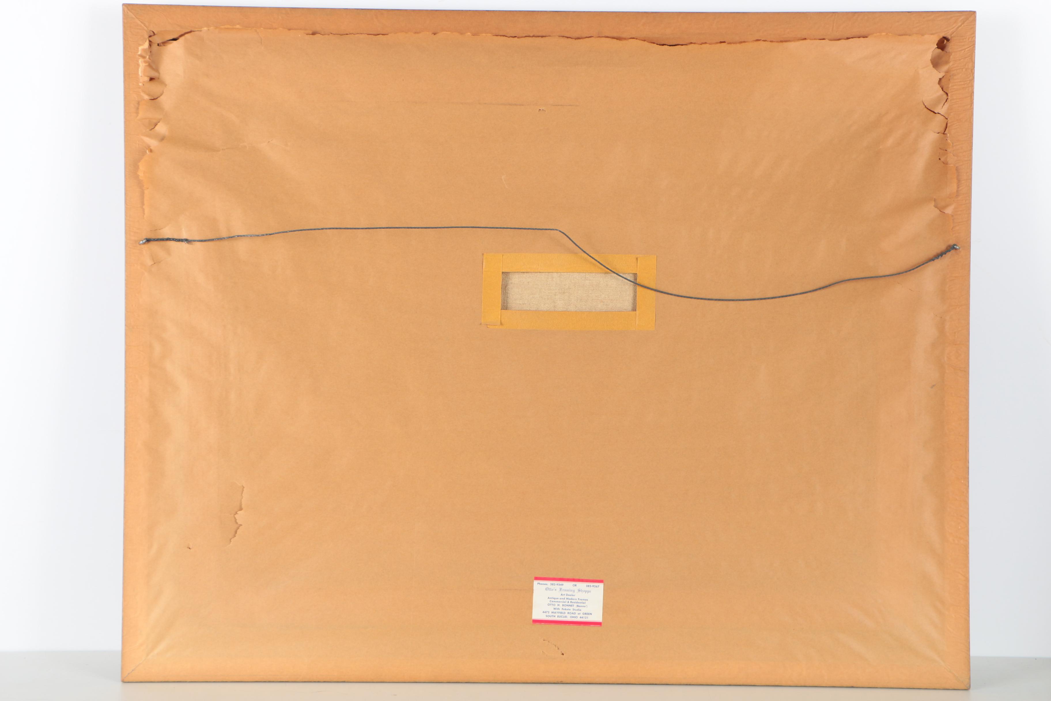 Viski J. Oil Painting of Corralling Horses