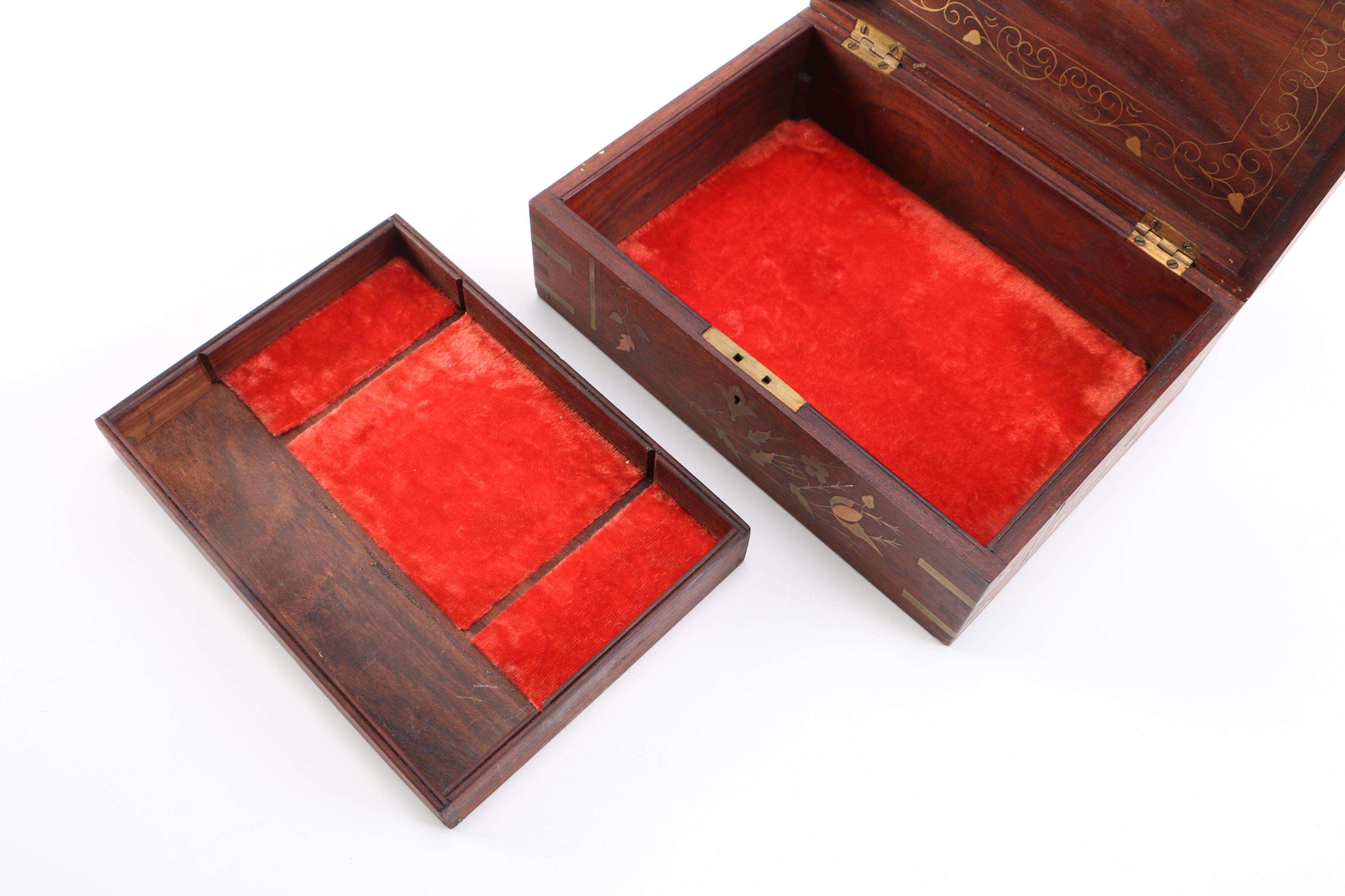 Wood Inlay Jewelry Box
