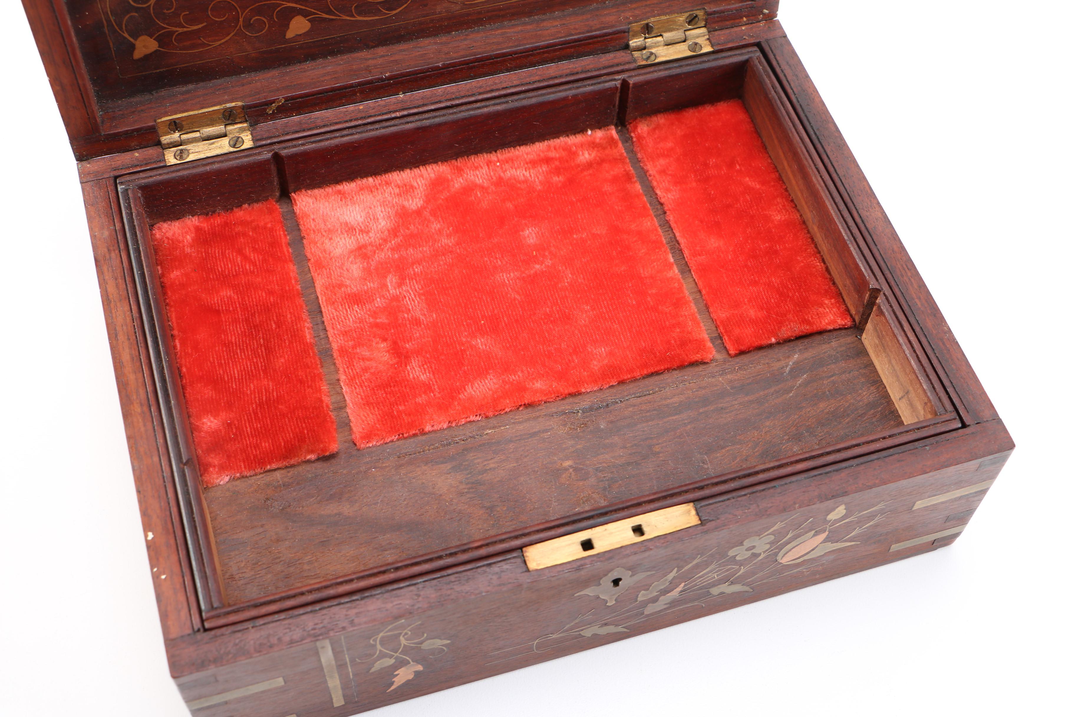 Wood Inlay Jewelry Box