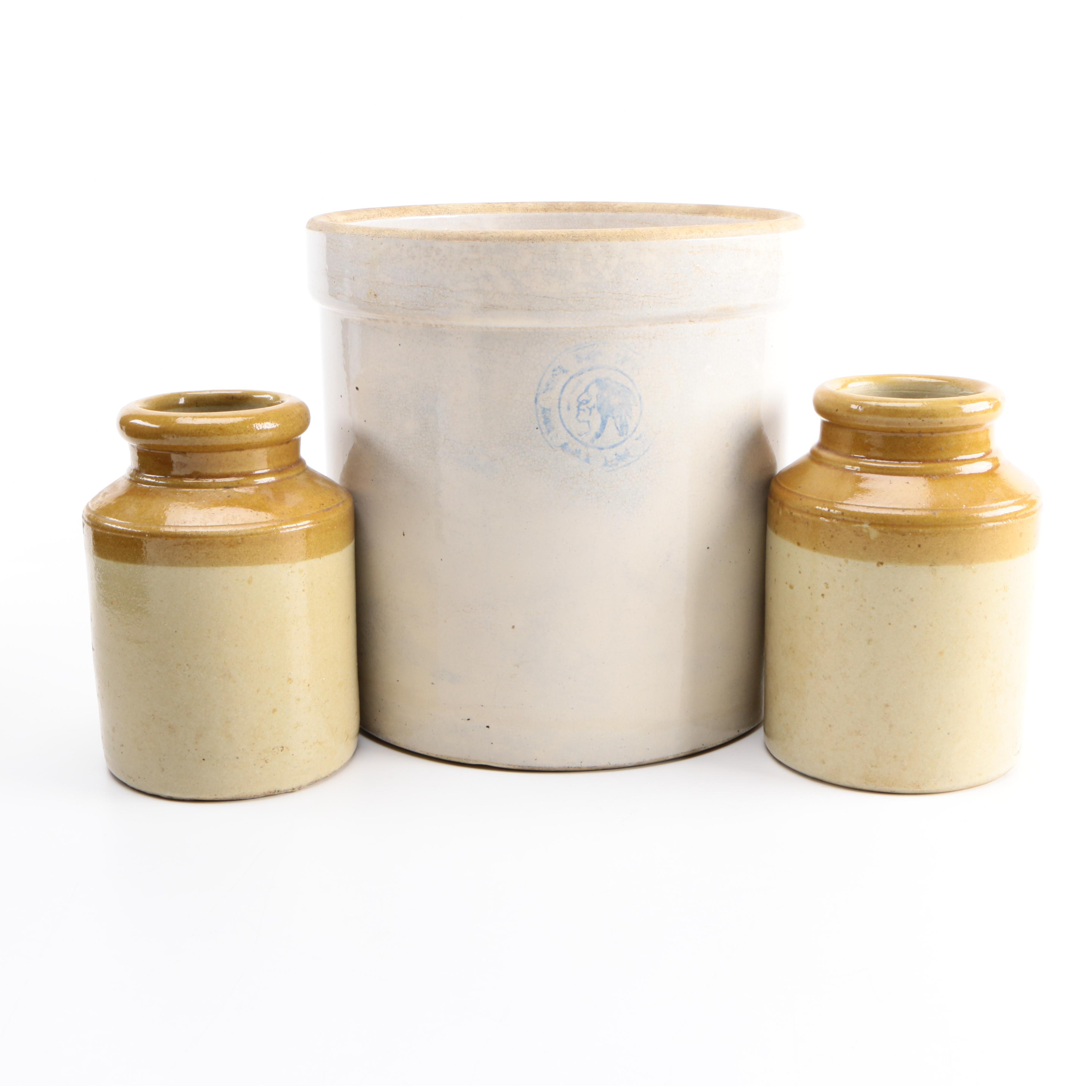 Vintage Ceramic Crocks