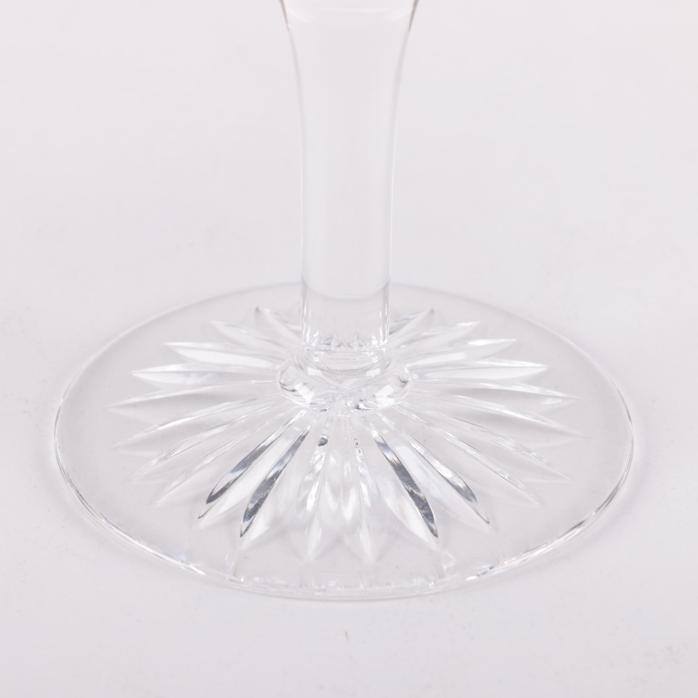 Eight Stuart Crystal, "Glencoe" Pattern Wine Glasses