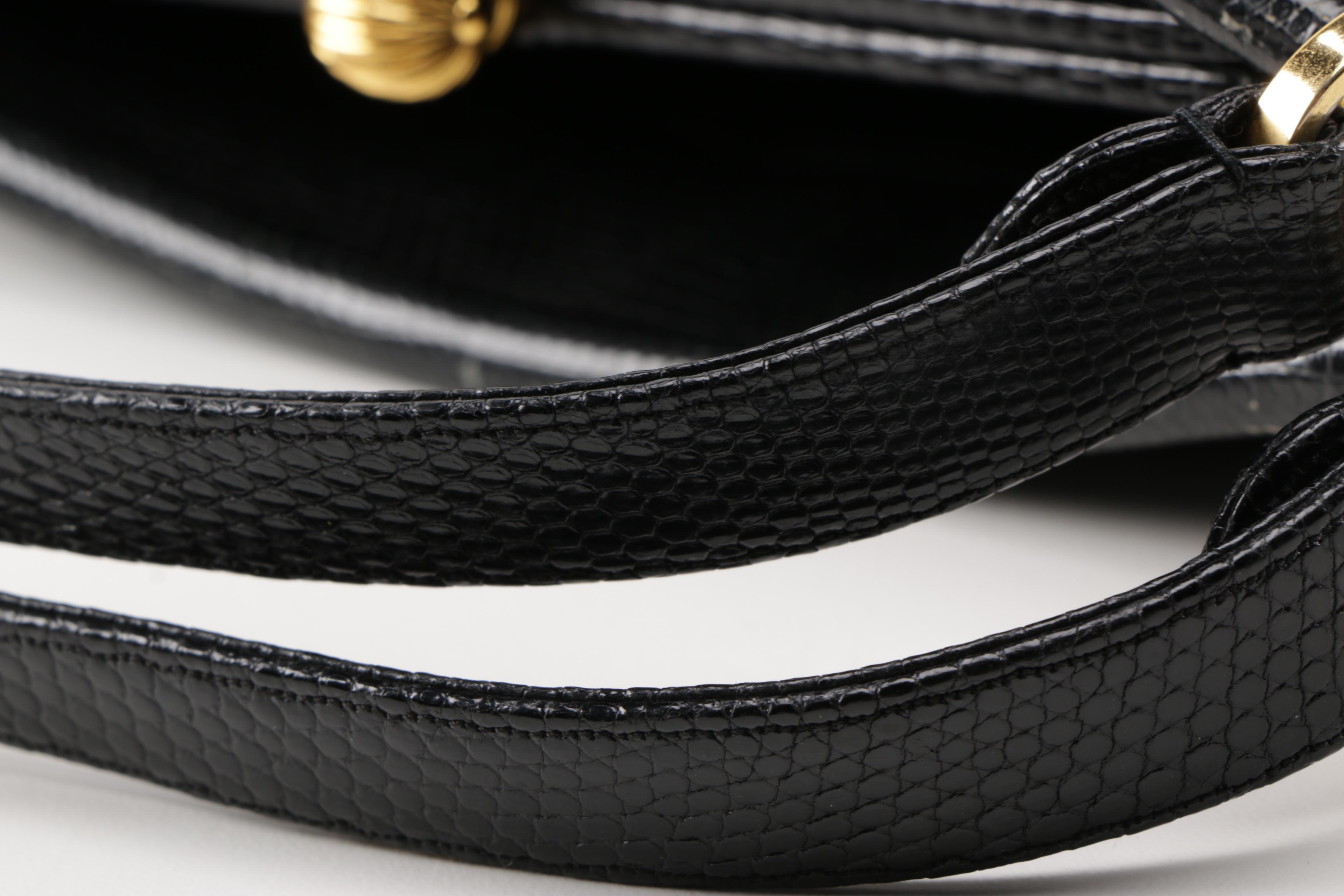 Vintage Judith Leiber Embossed Leather Handbag