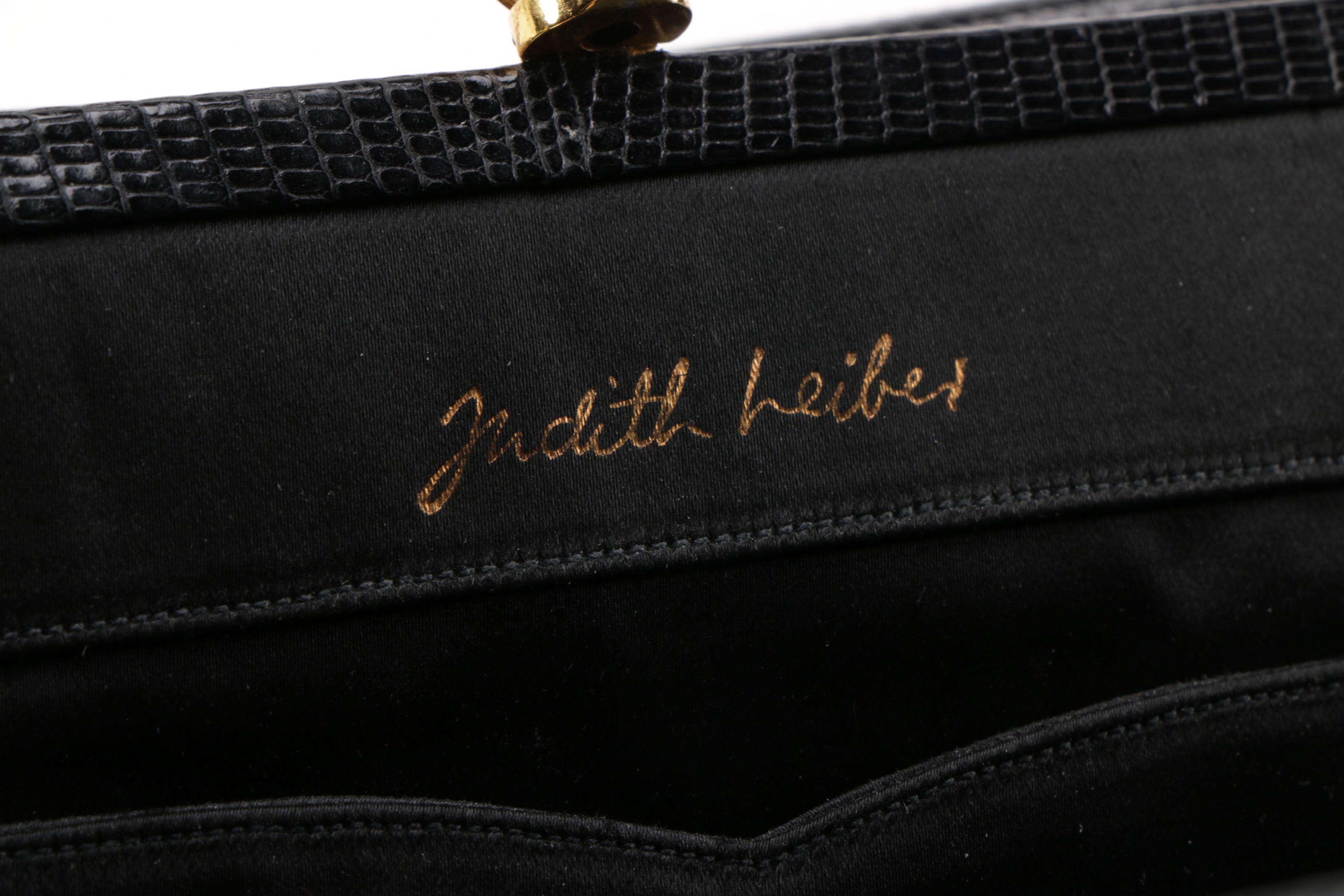 Vintage Judith Leiber Embossed Leather Handbag