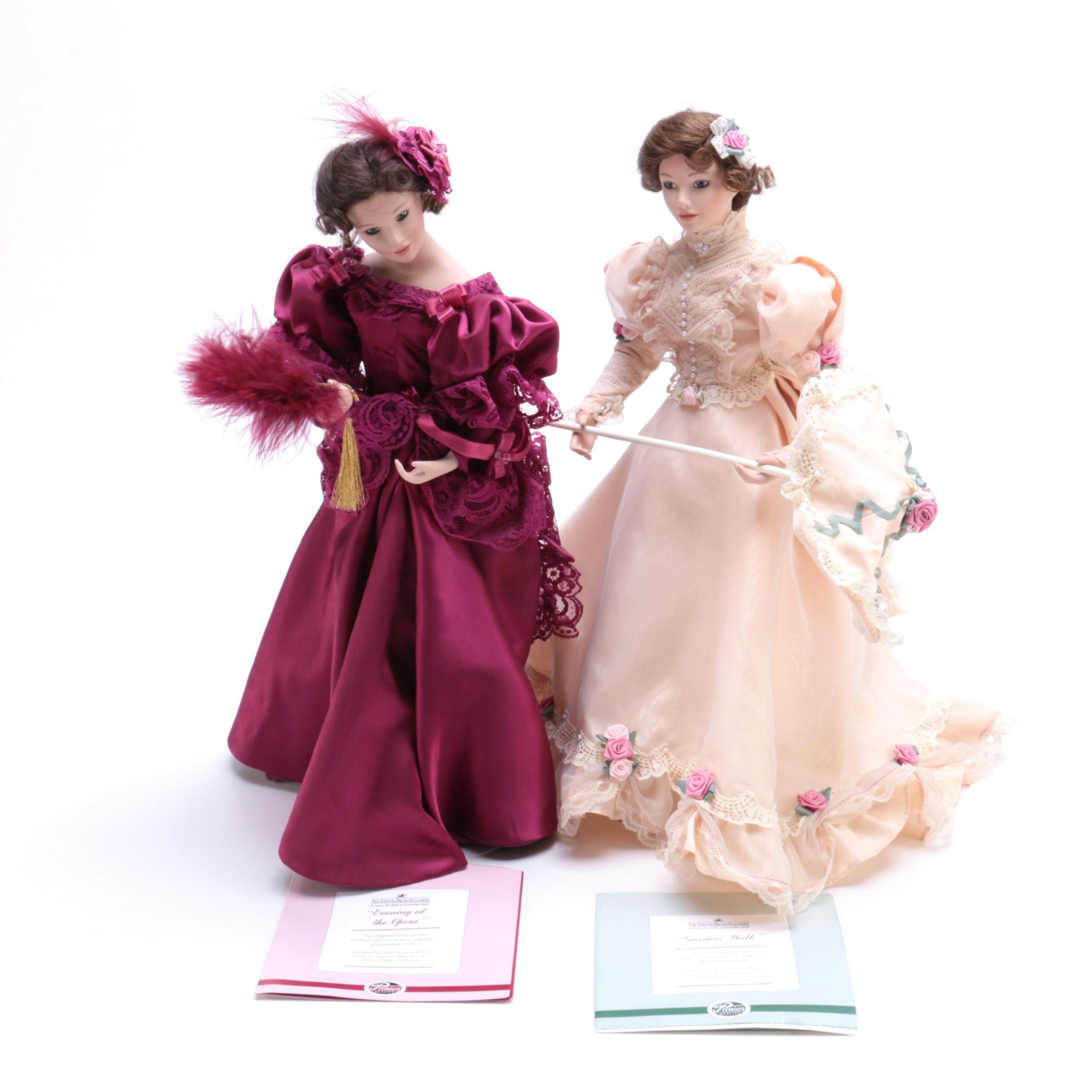 Two Ashton-Drake Porcelain Dolls