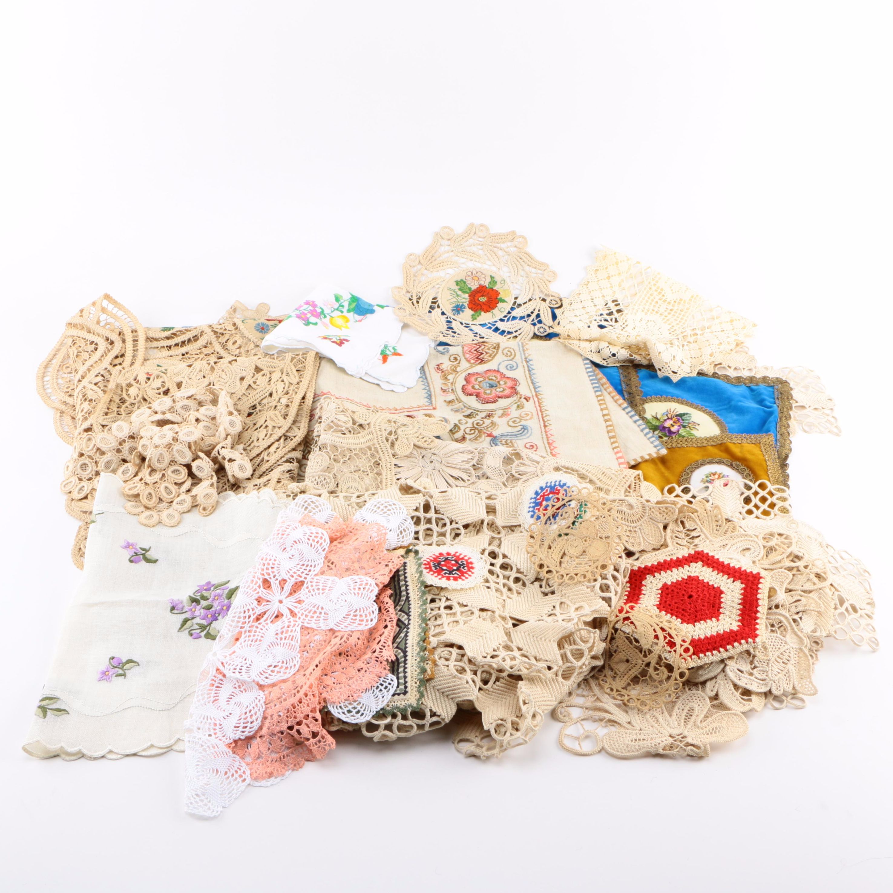 Decorative Textiles Including Doilies and Placemats