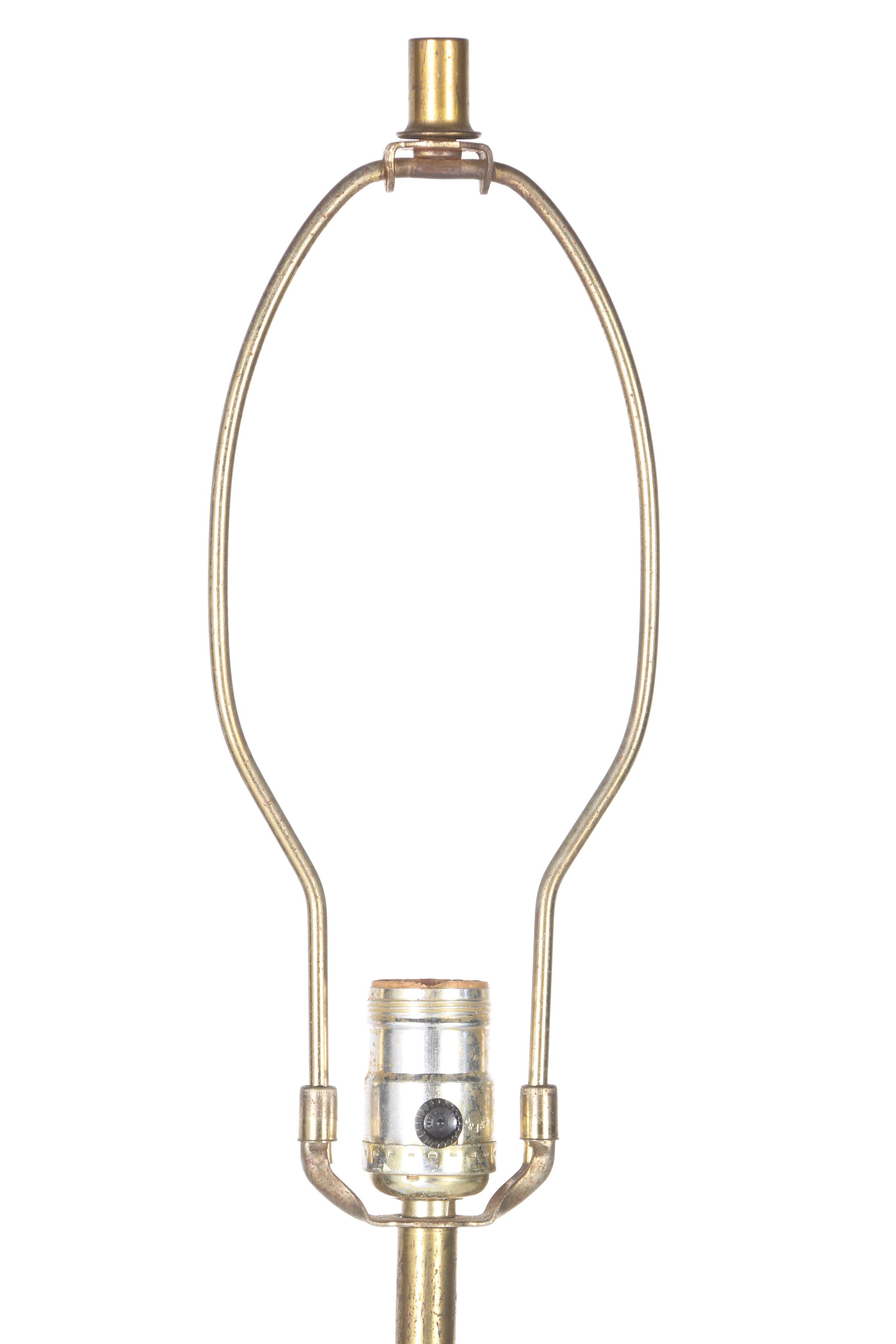 Art Nouveau Figural and Branch Lamp