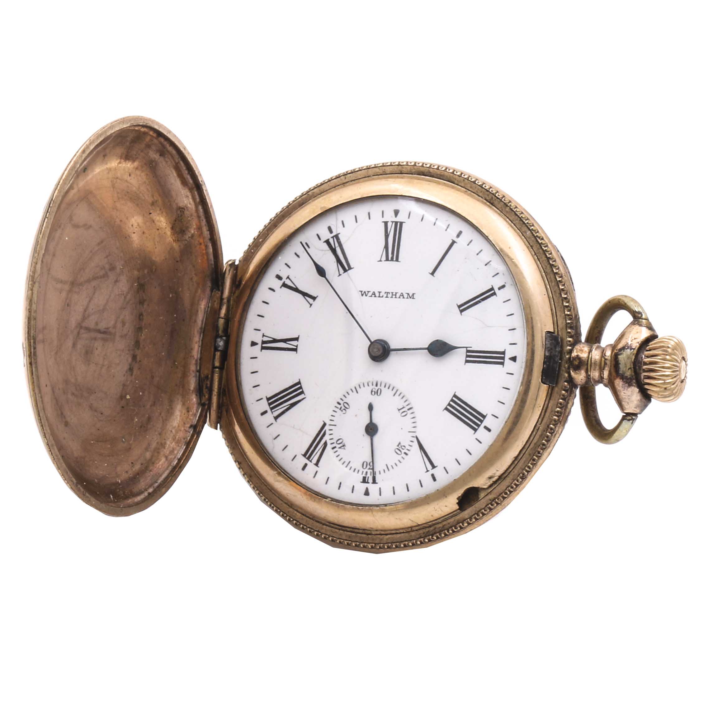 Antique Waltham Gold Filled Hunter Pocket Watch