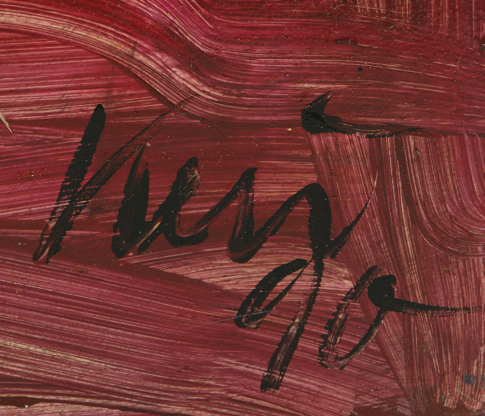 Peter Keil Oil Painting on Board Portrait of