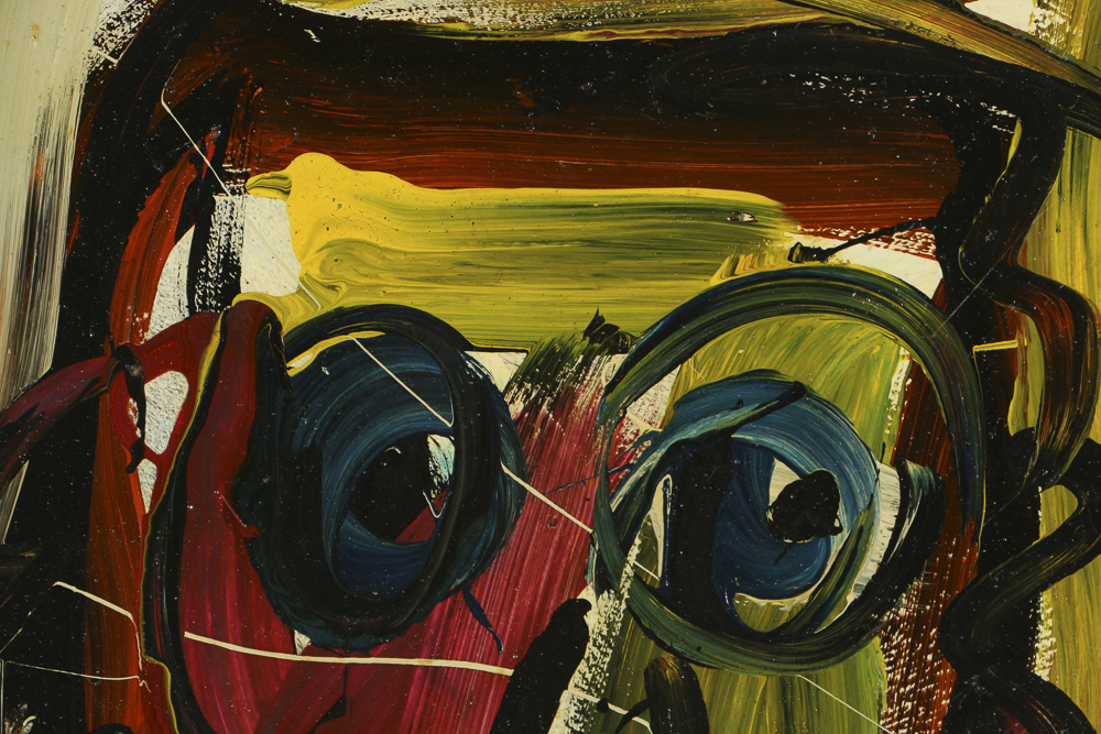 Peter Keil Oil Painting on Board Portrait of