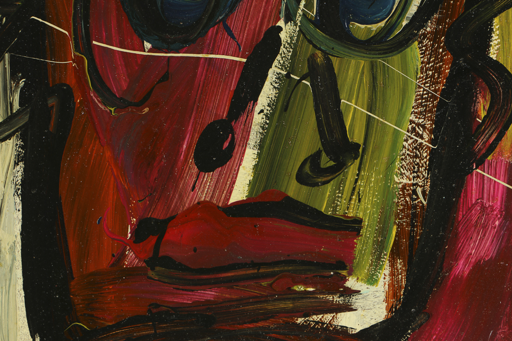 Peter Keil Oil Painting on Board Portrait of