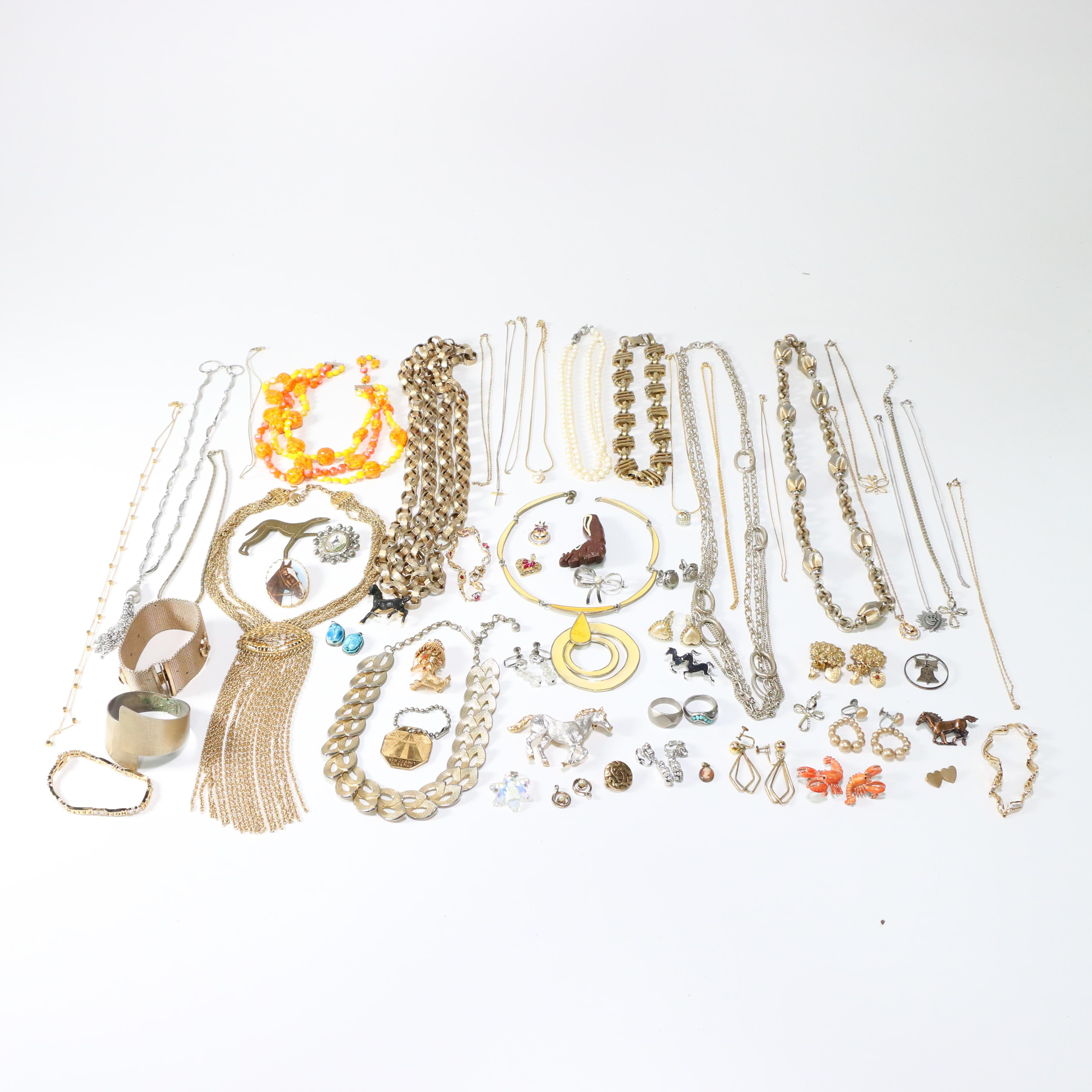 Costume Jewelry Including Christian Dior and Diamond Accented Pieces