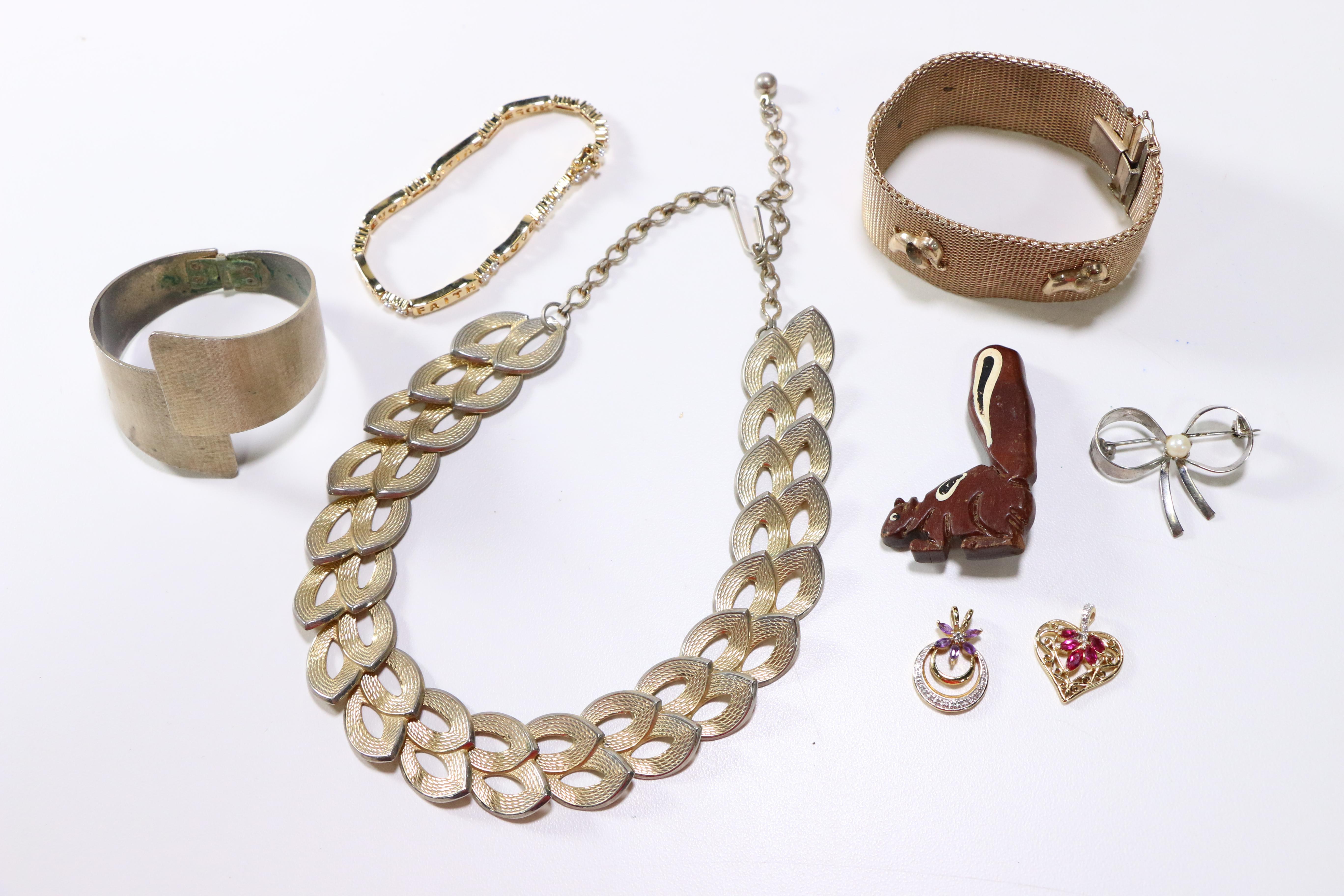 Costume Jewelry Including Christian Dior and Diamond Accented Pieces