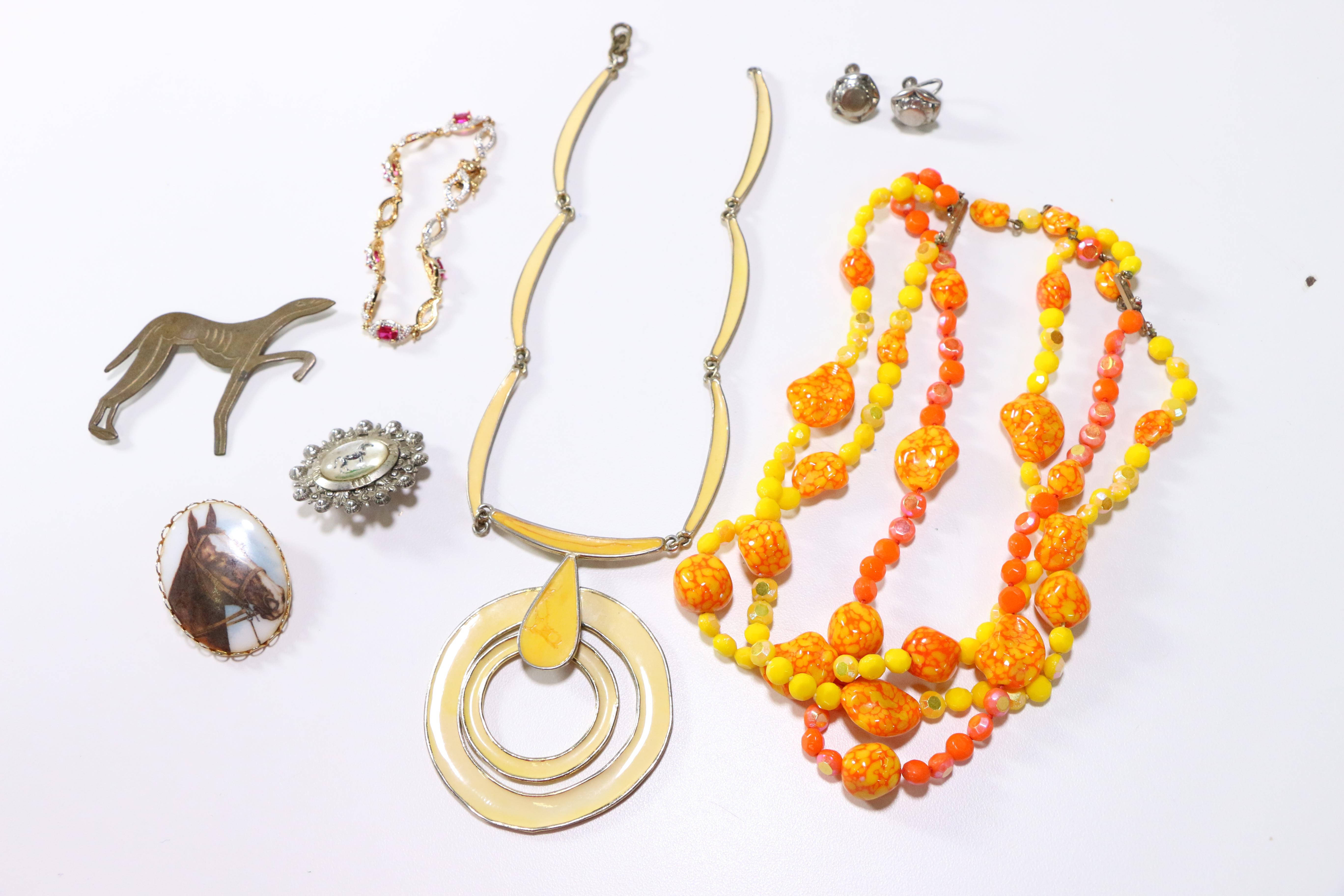 Costume Jewelry Including Christian Dior and Diamond Accented Pieces