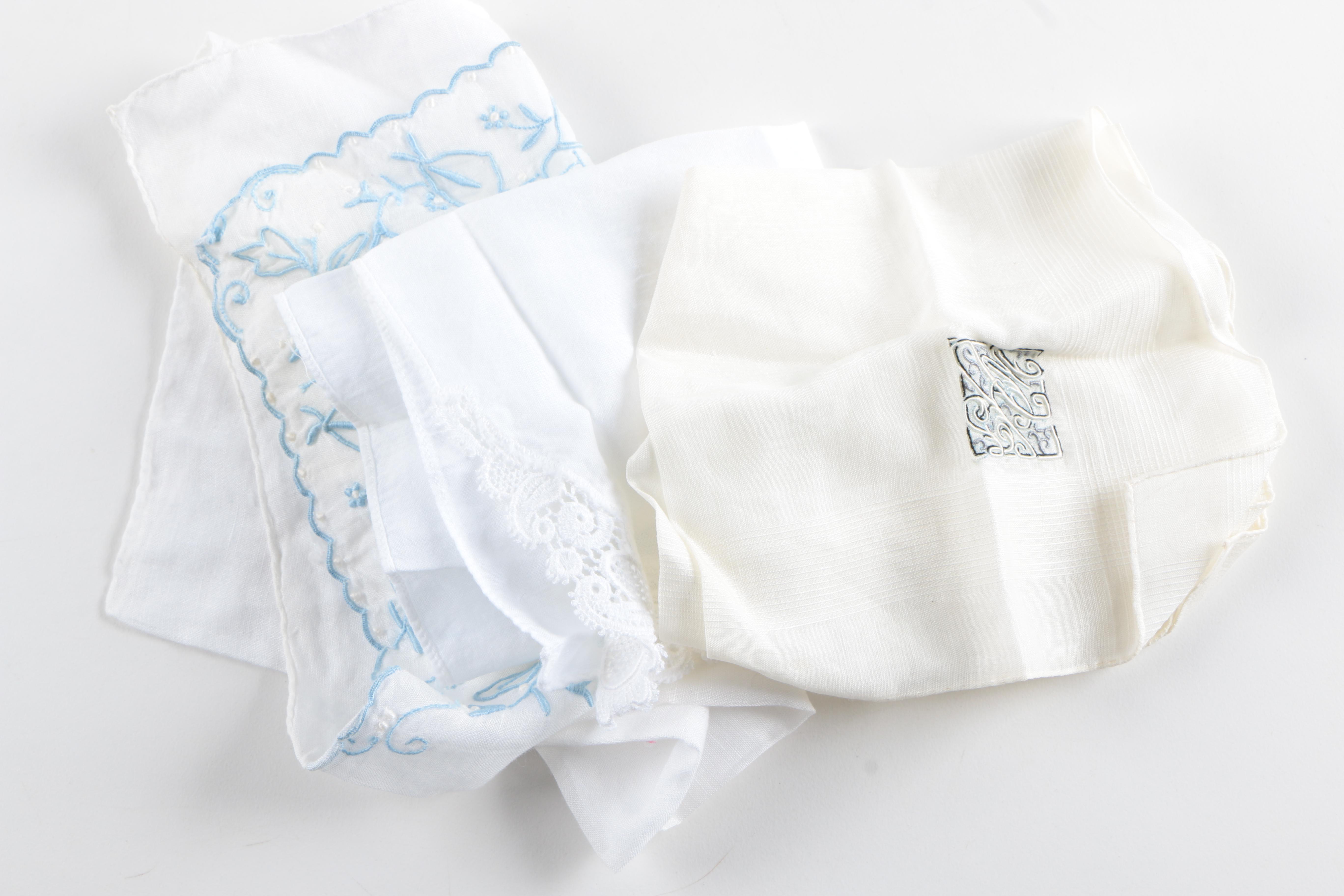 Vintage Purse and Accessories Including Handkerchiefs