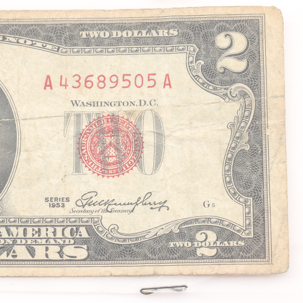 Group of Four U.S. Currency Notes