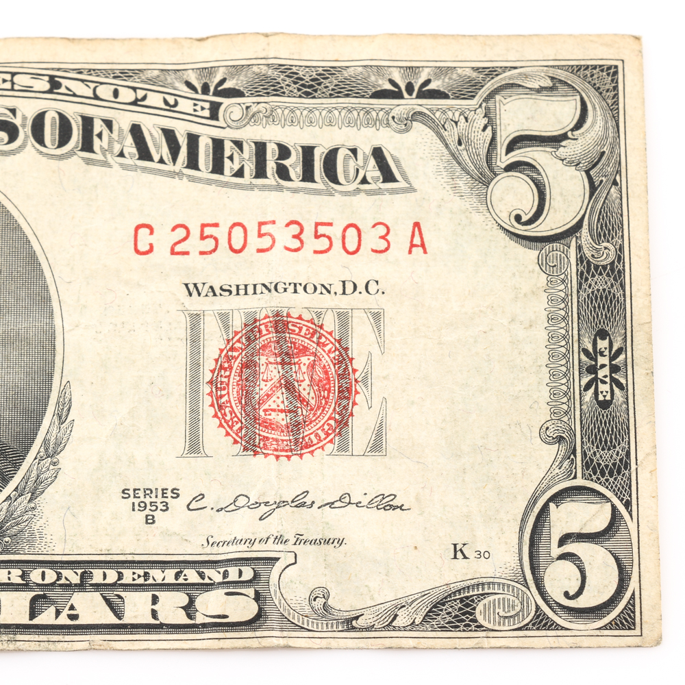 Group of Four U.S. Currency Notes